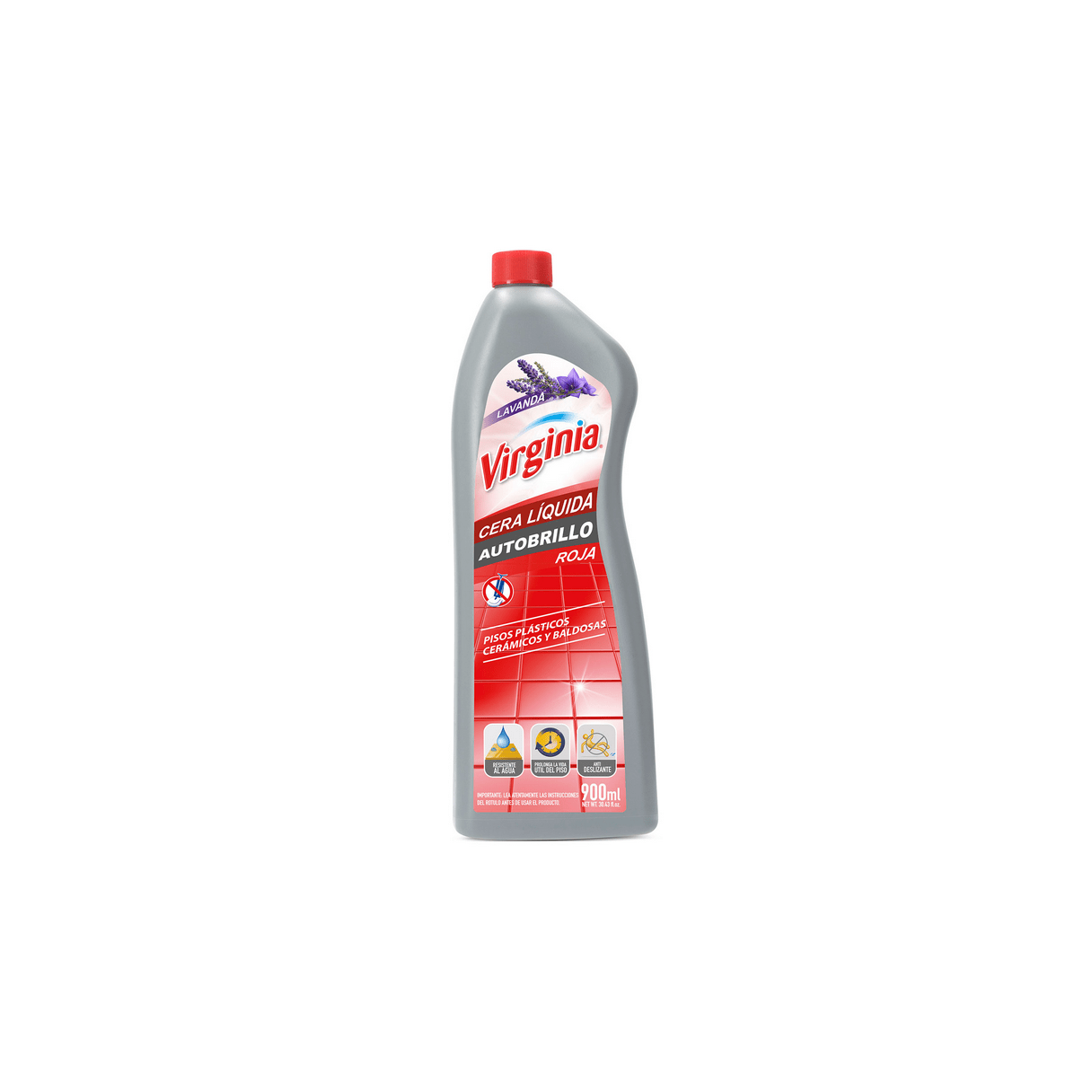 Cera líquida Virginia autobrillo 900 ml rojo-1