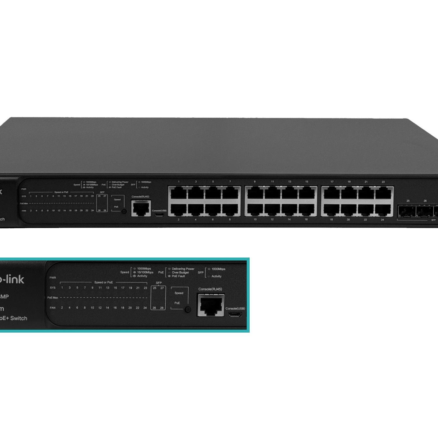Switch TP-LINK Omada RS232 24-1000 PoE+ 4 SFP 320 W-3
