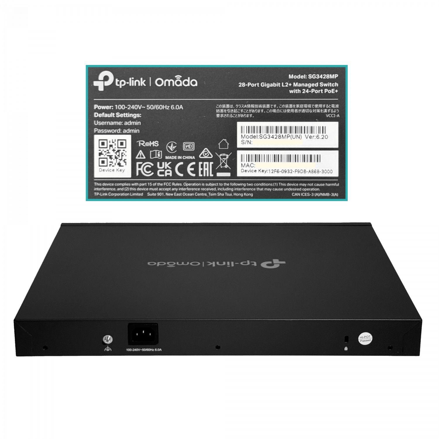 Switch TP-LINK Omada RS232 24-1000 PoE+ 4 SFP 320 W-5