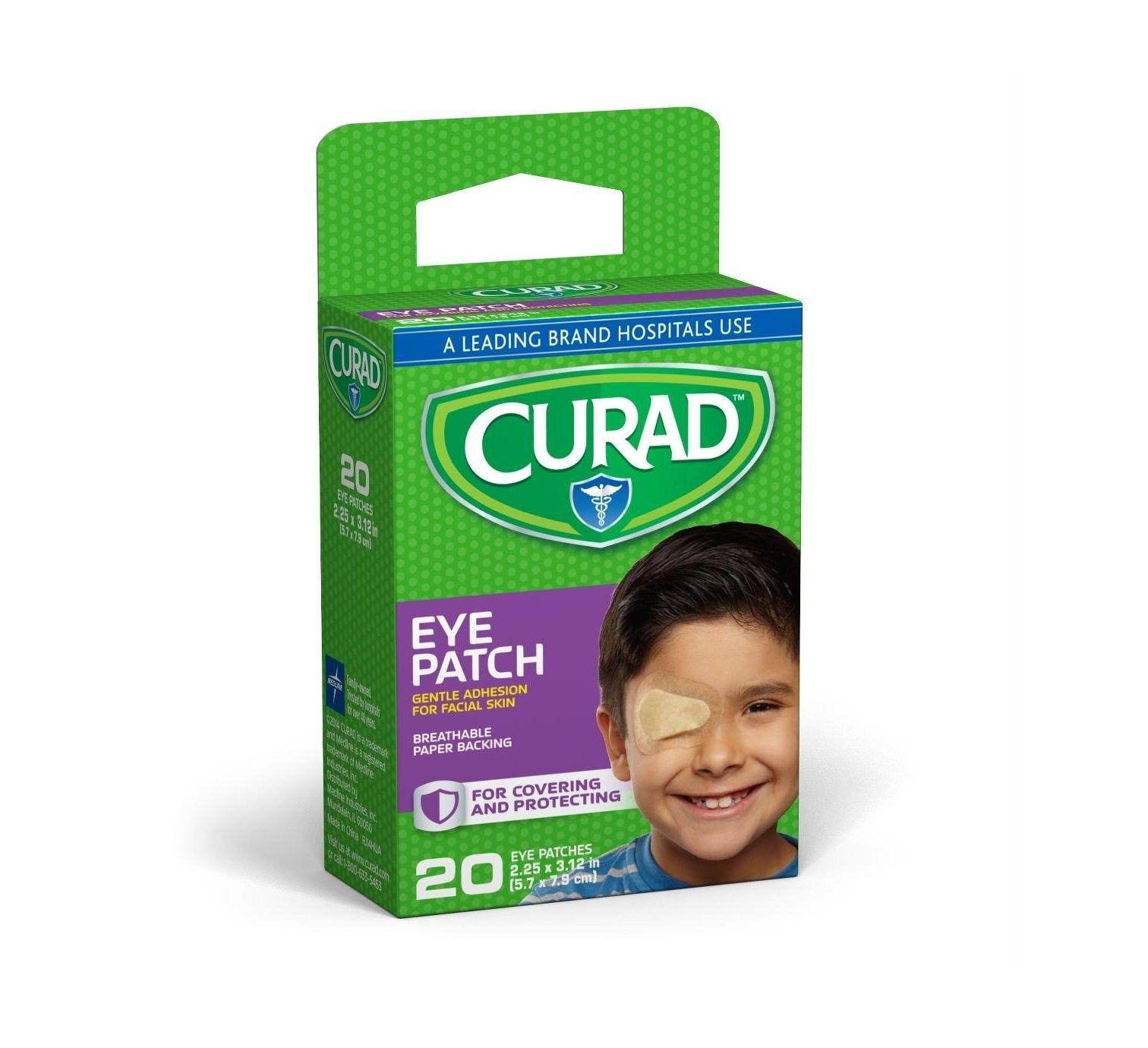 Parche para ojo Curad infantil 5,7x7,9 cm con adhesivo suave-0