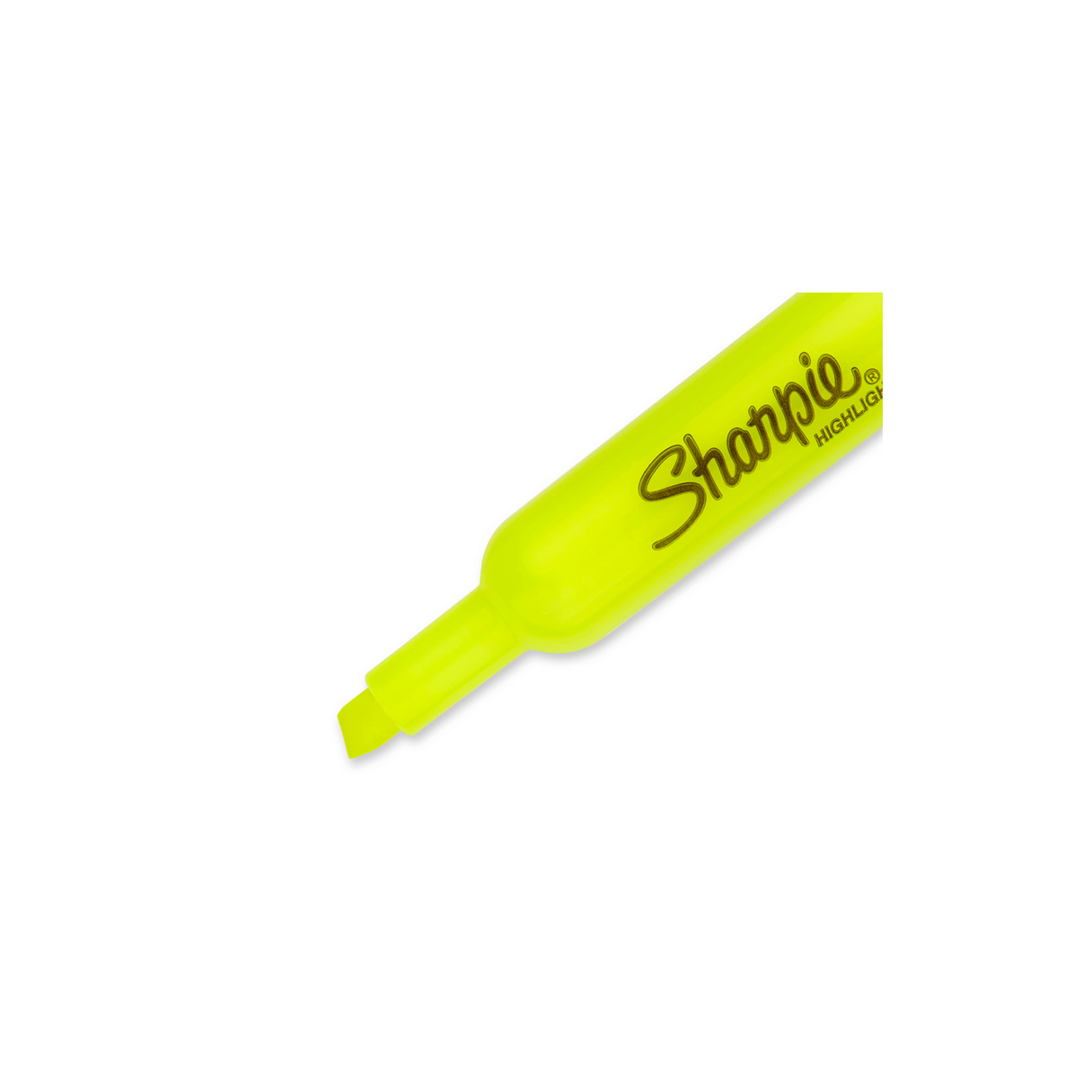 Destacador Sharpie Tank Smear Guard punta biselada amarillo-1