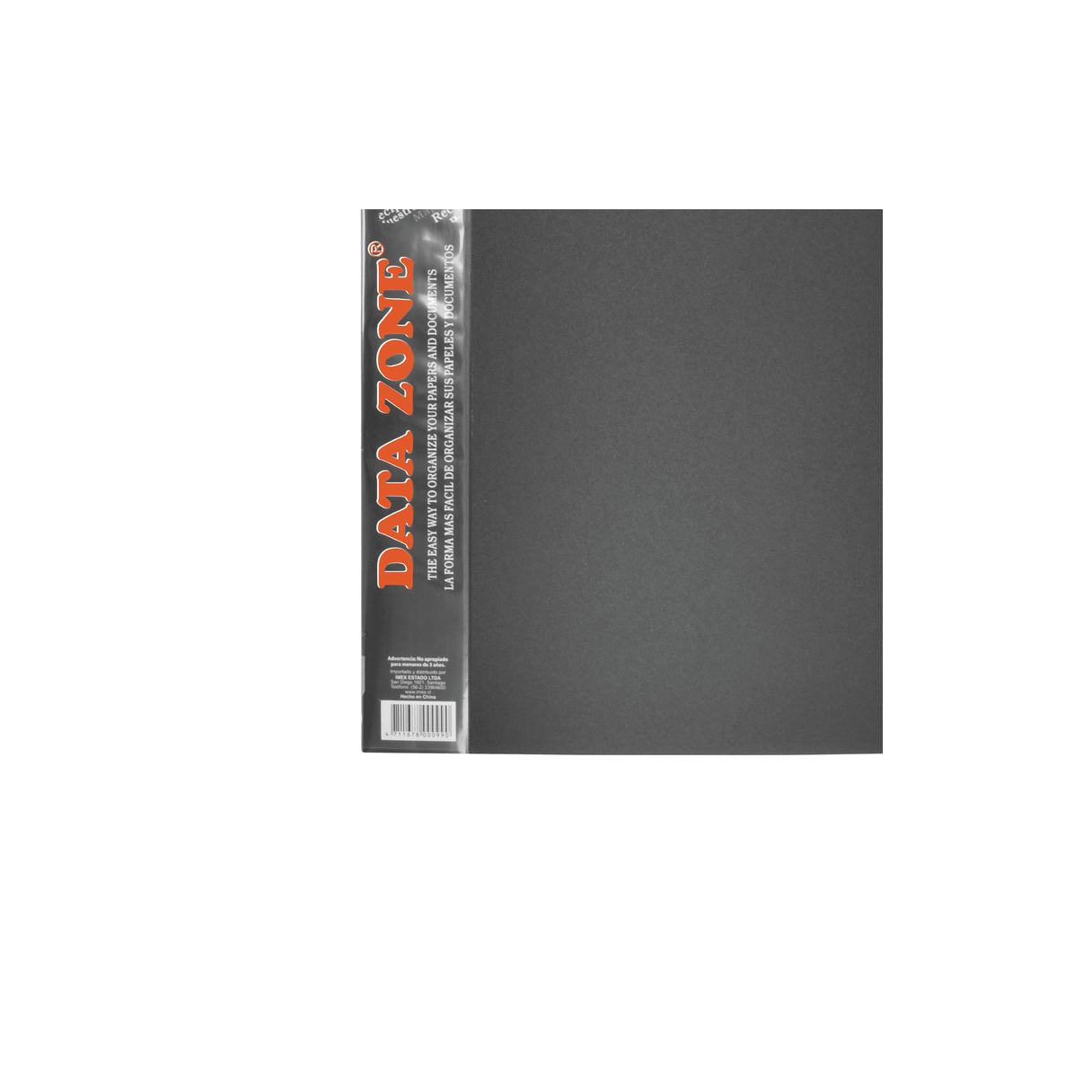Carpeta A4 Data Zone Am-040 con 60 fundas negra-2