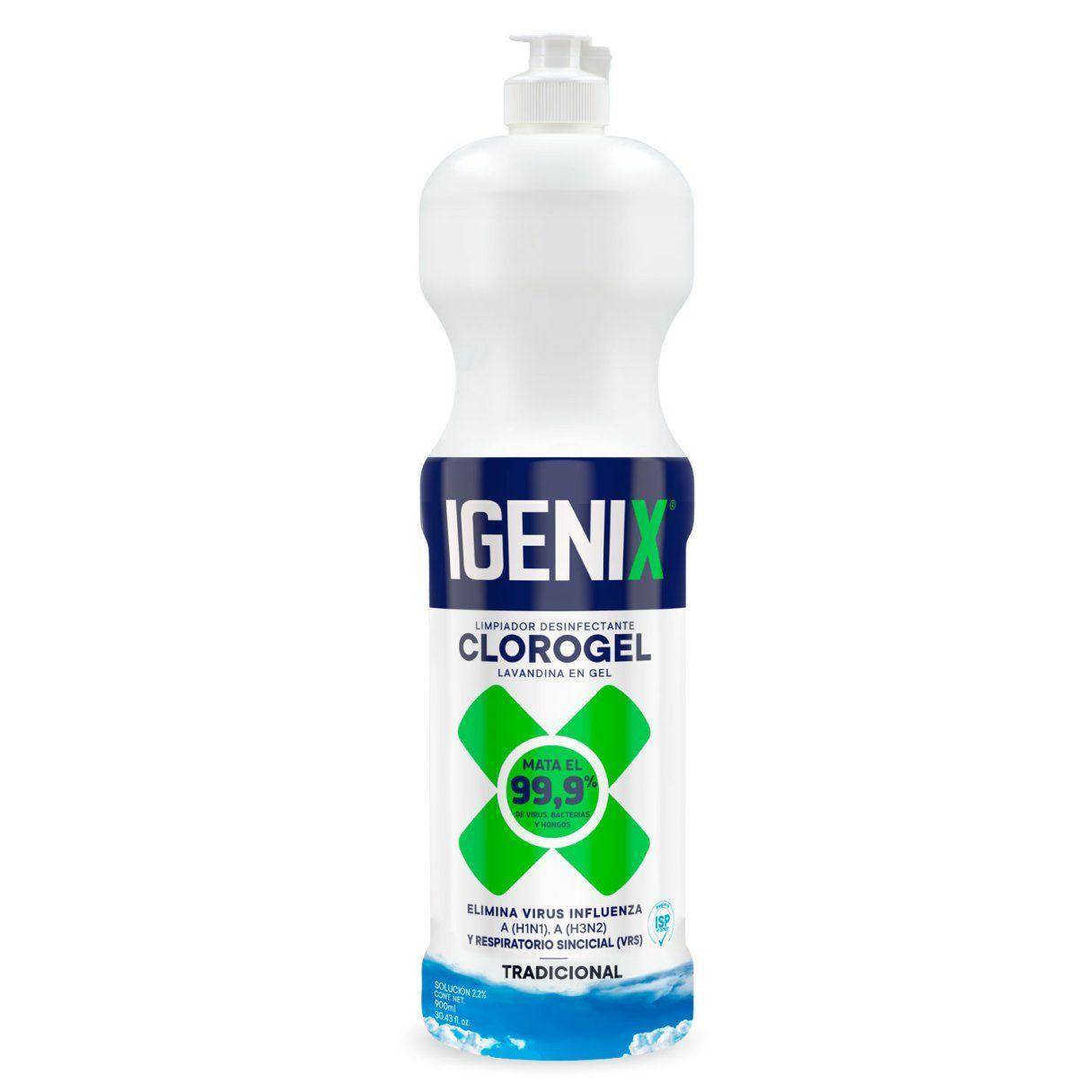 Limpiador clorogel Igenix tradicional 900 ml 10 veces más espeso-1