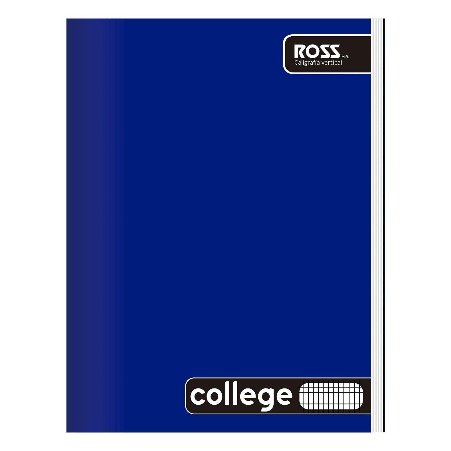 Cuaderno College Ross Liso Caligrafía Vertical 80 Hojas-0