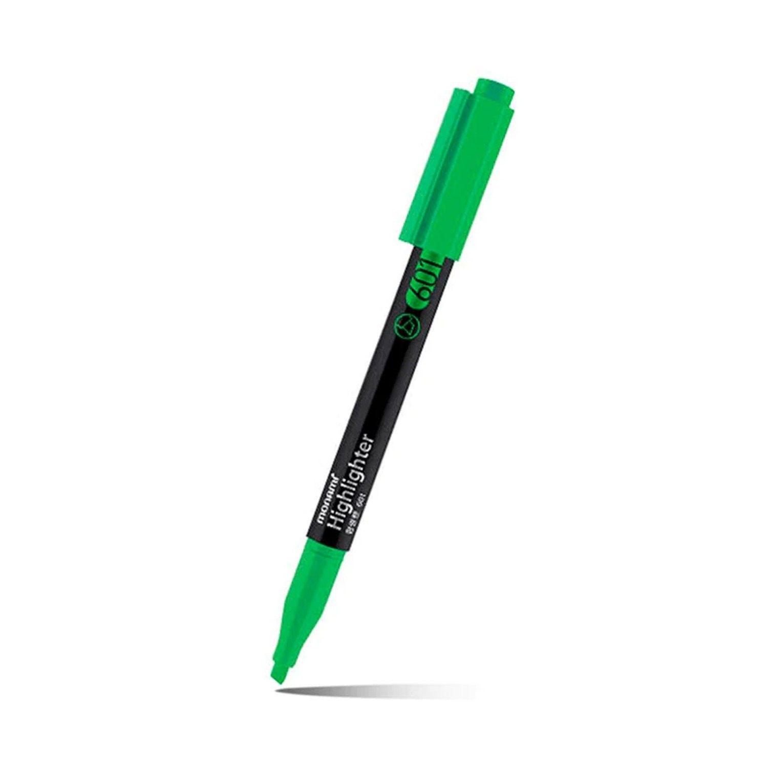 Destacador Monami Tipo lápiz 601 verde-0