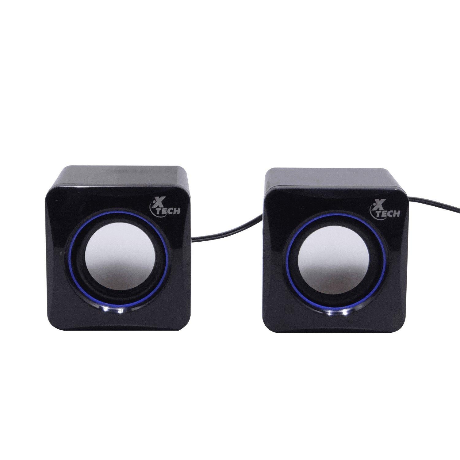 Parlantes XTECH Mini 2.0 5 W con cable de 90 cm-2