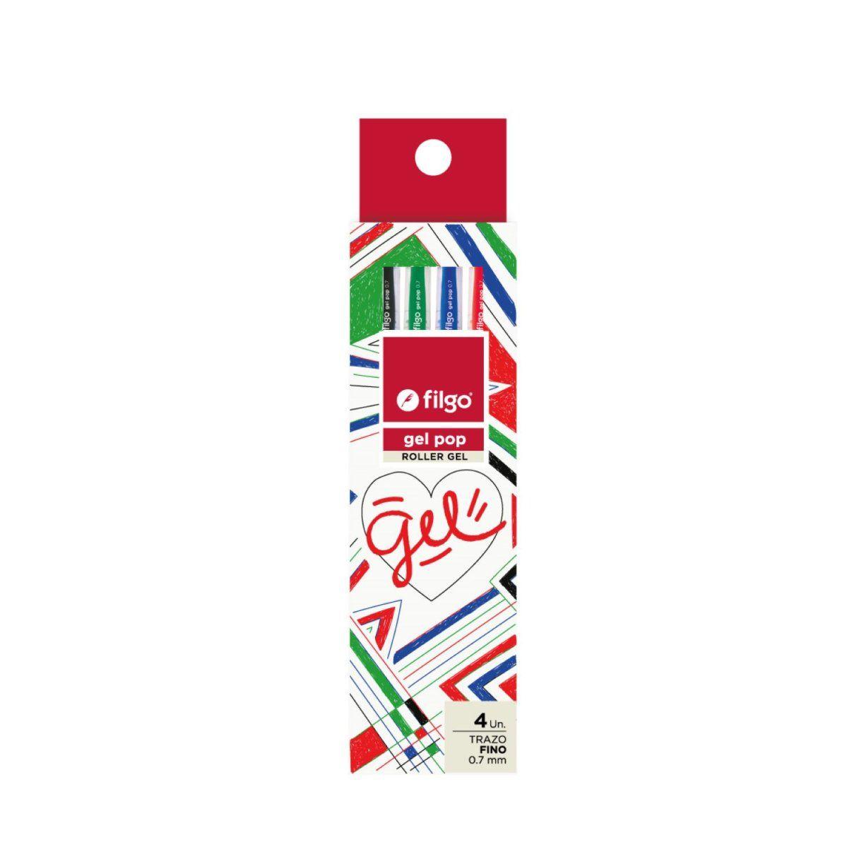 Bolígrafo Filgo Gel Pop 4 colores-1