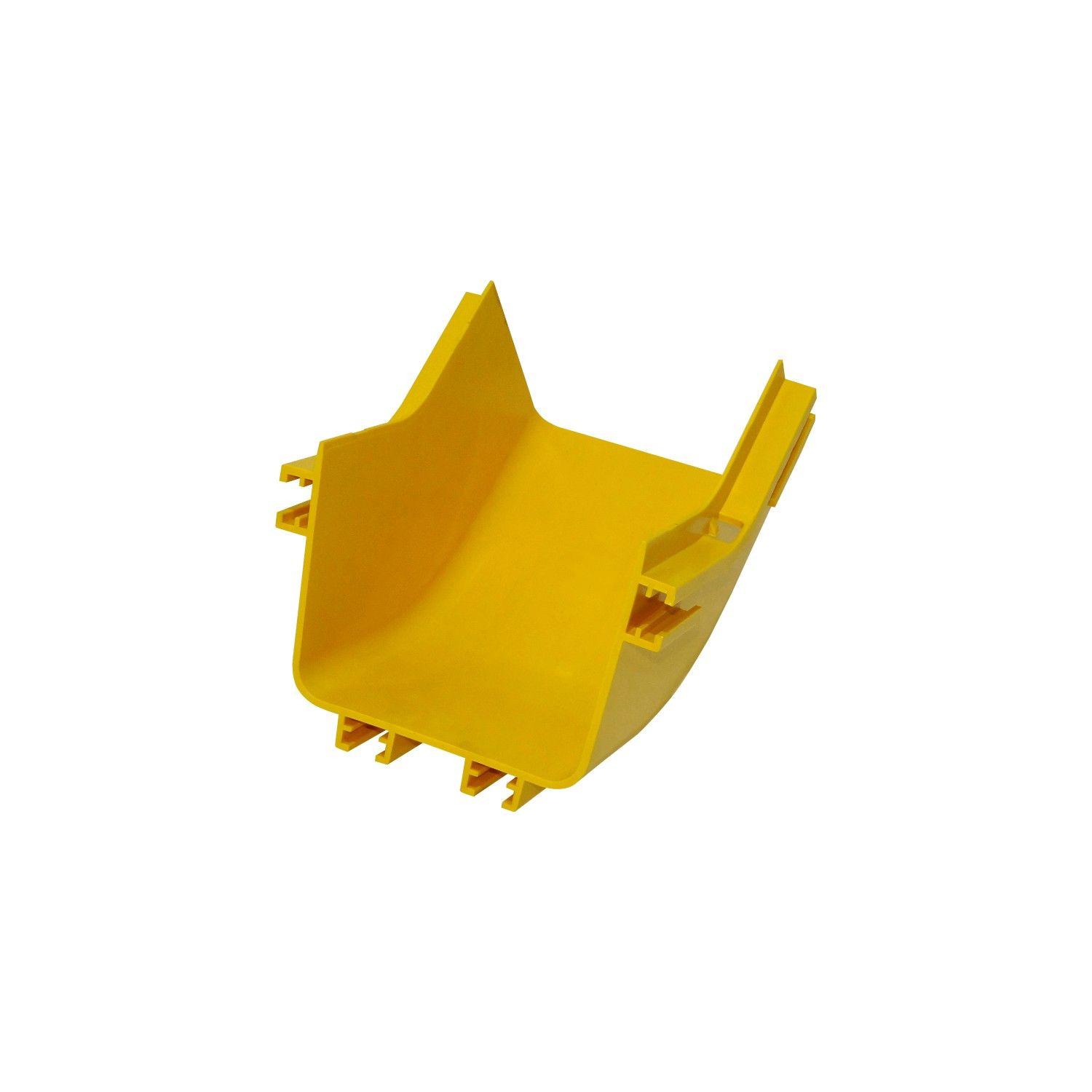 Ángulo interior 120x100 mm 45º macho PC+ABS LSZH amarillo-1