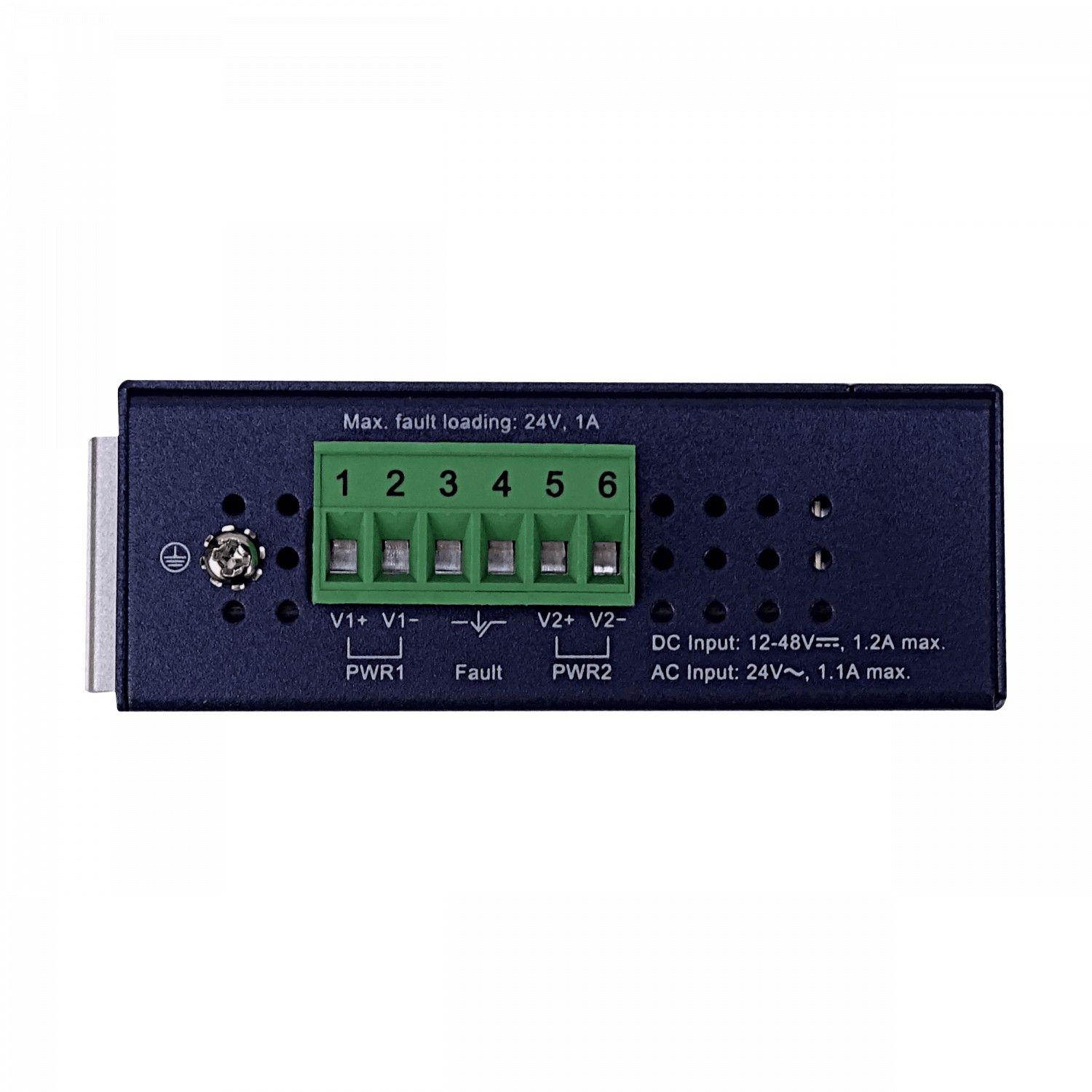 Switch industrial Planet IGS-801M Gigabit riel DIN 12-48 VDC-3