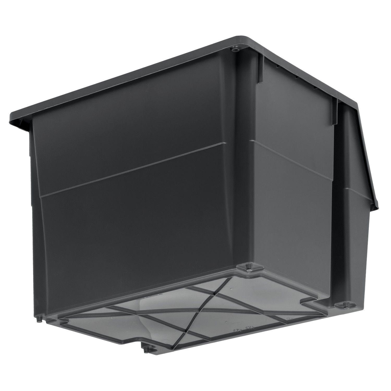 Gaveta apilable Wenco 40x45 cm altura 34 cm color gris-3