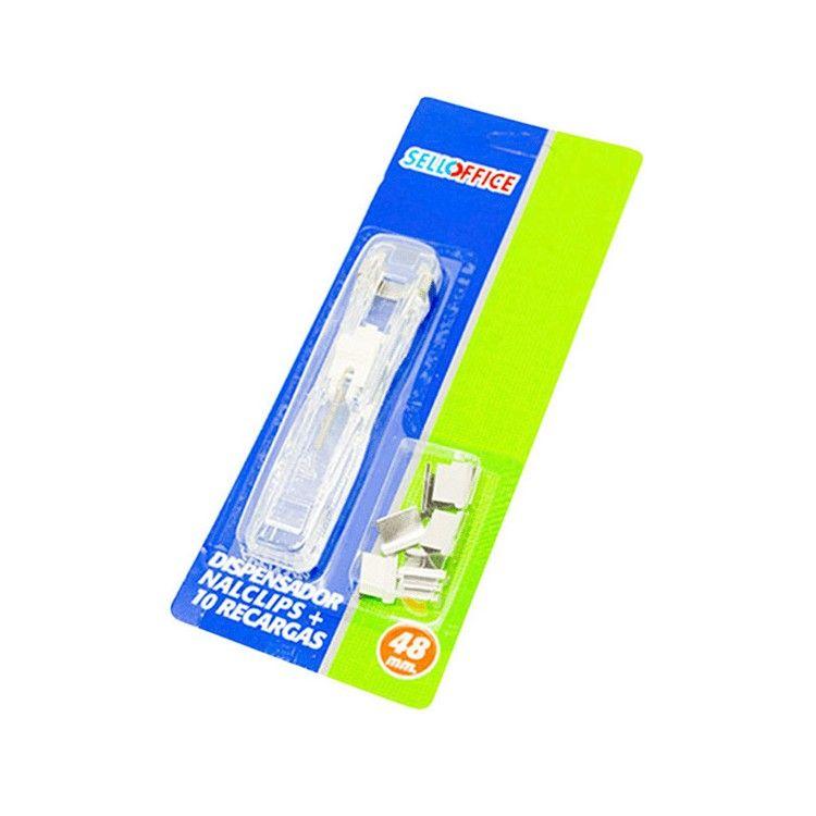 Dispensador Selloffice Nalp Clip con 10 clips-0