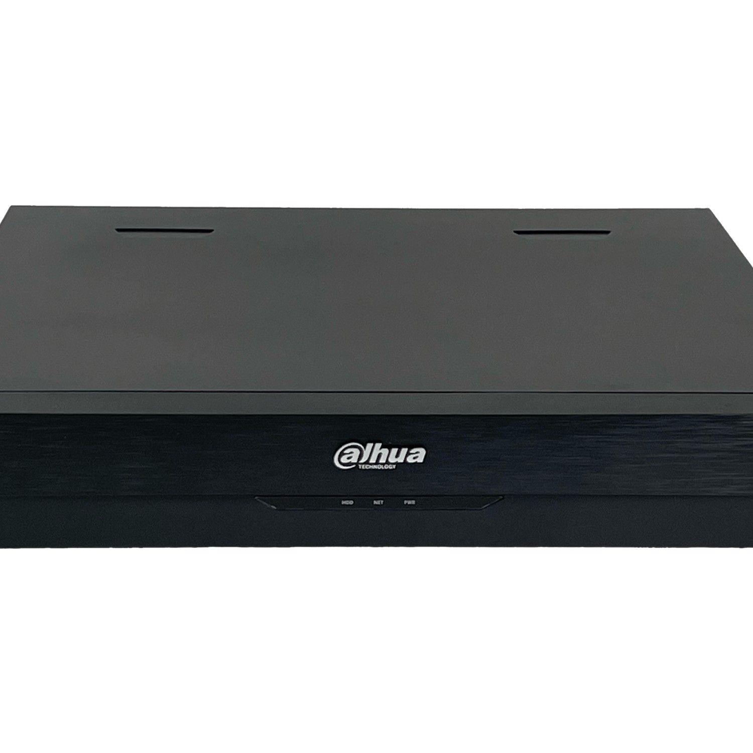 NVR Dahua 16 canales PoE 32 MP 2 HDMI 2 VGA USB RS232 4x SATA 16 TB-3