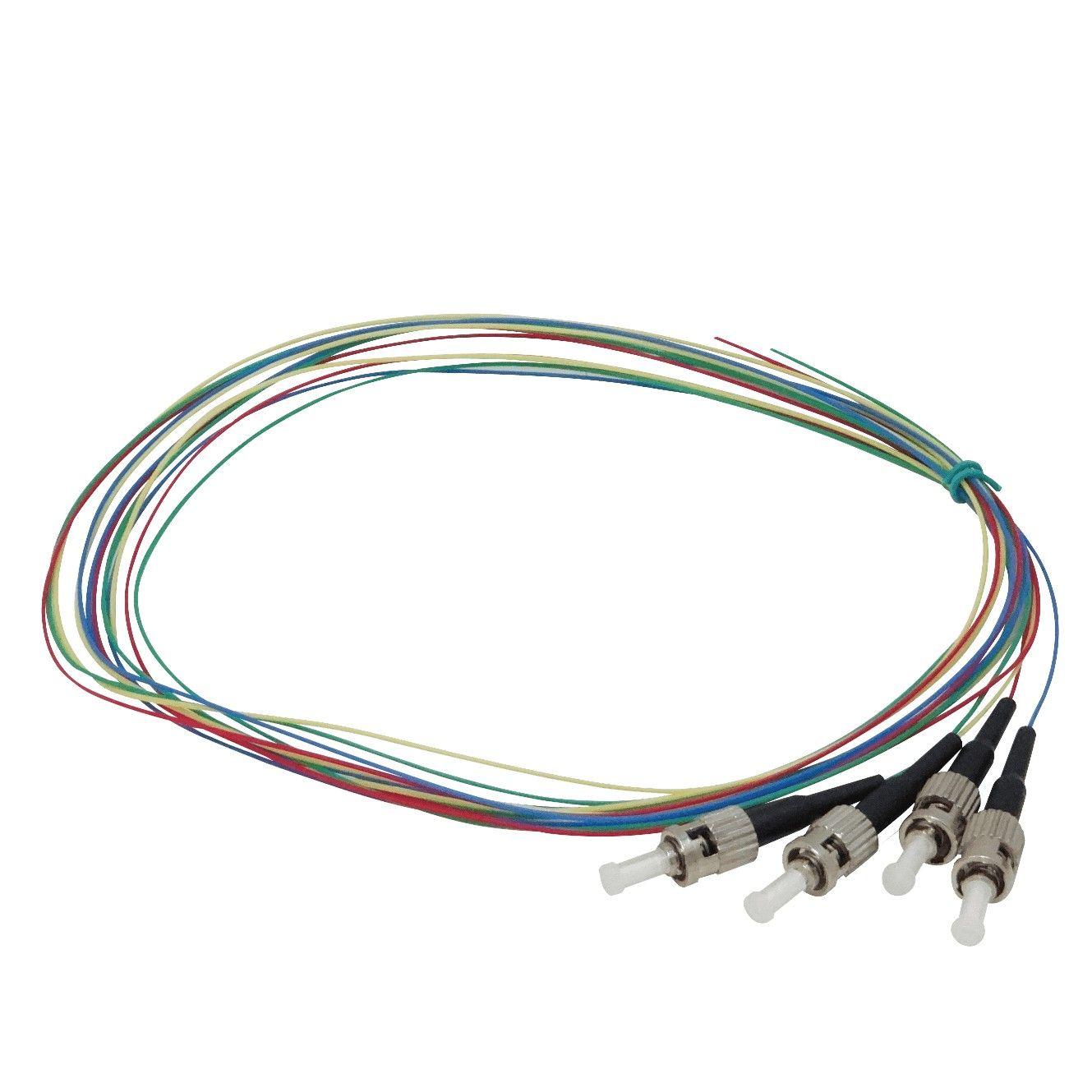Pigtail Fibra óptica OM1 1,5 m 62,5/125 um 0,9 mm 4 unidades-1