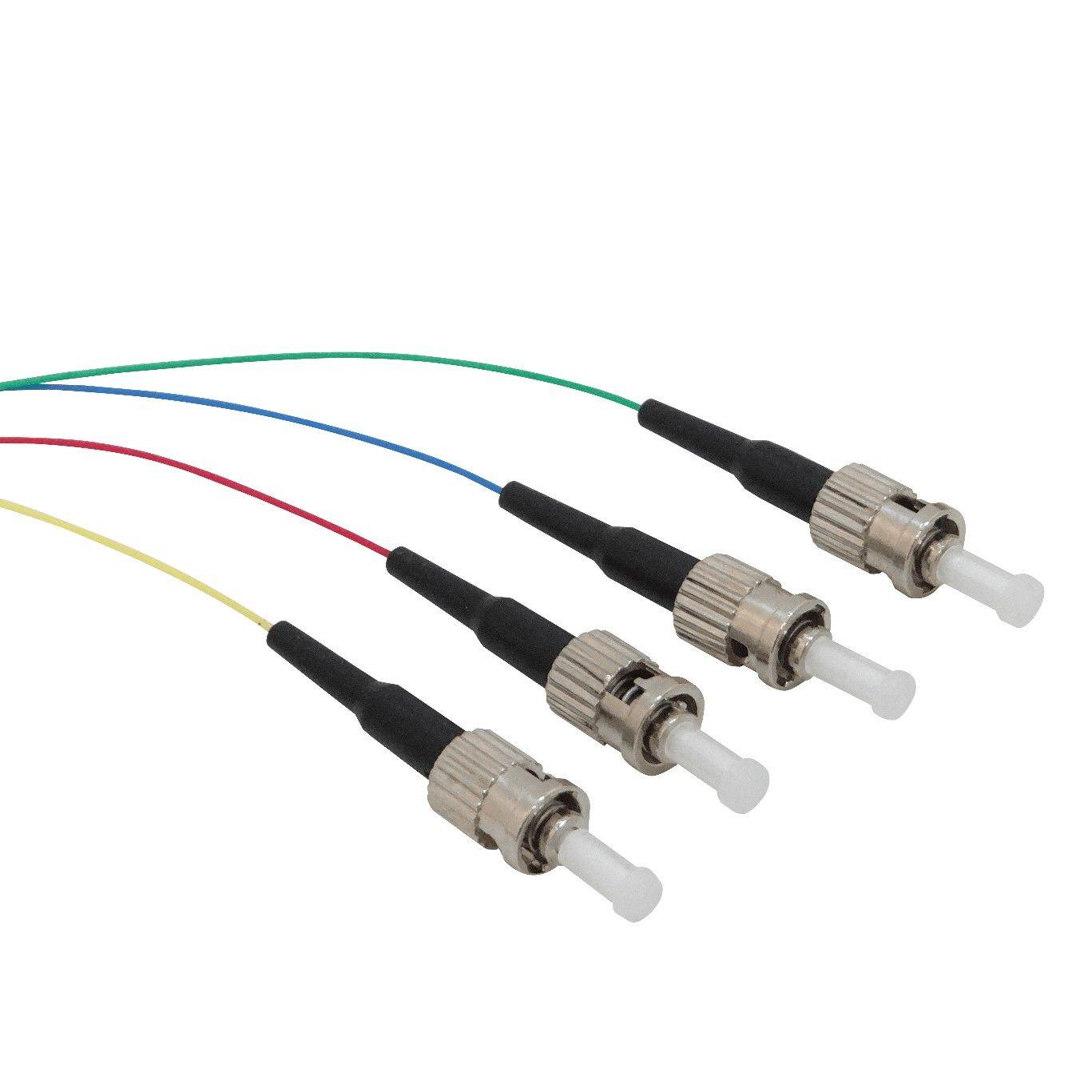 Pigtail Fibra óptica OM1 1,5 m 62,5/125 um 0,9 mm 4 unidades-2