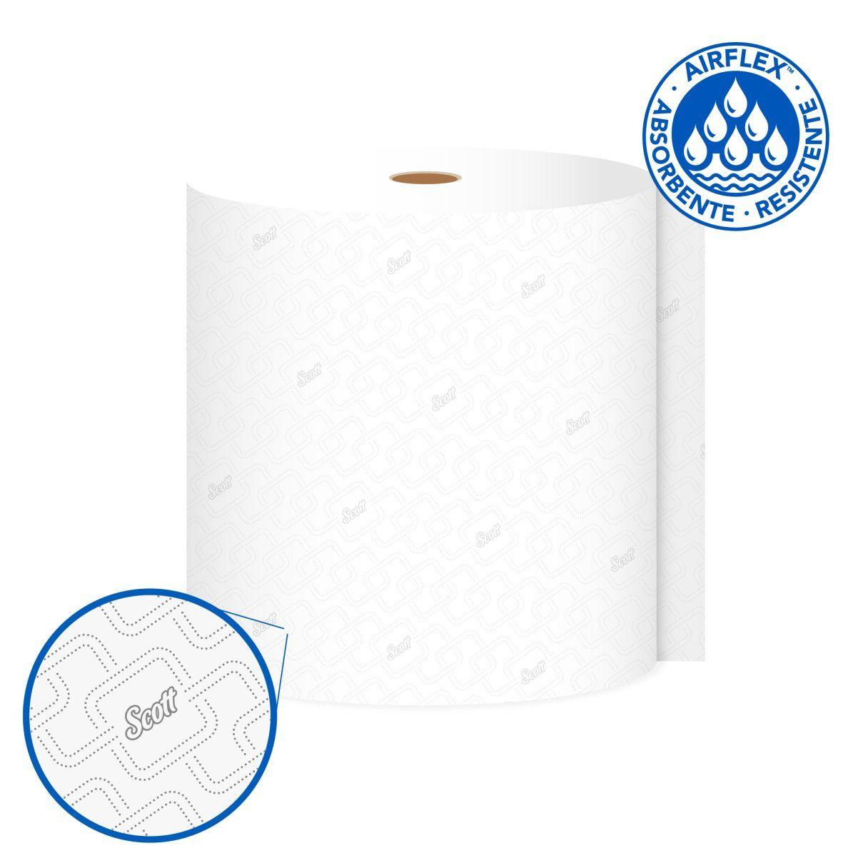 Toalla de papel Scott Jumbo 6 rollos 350 m hoja simple-0
