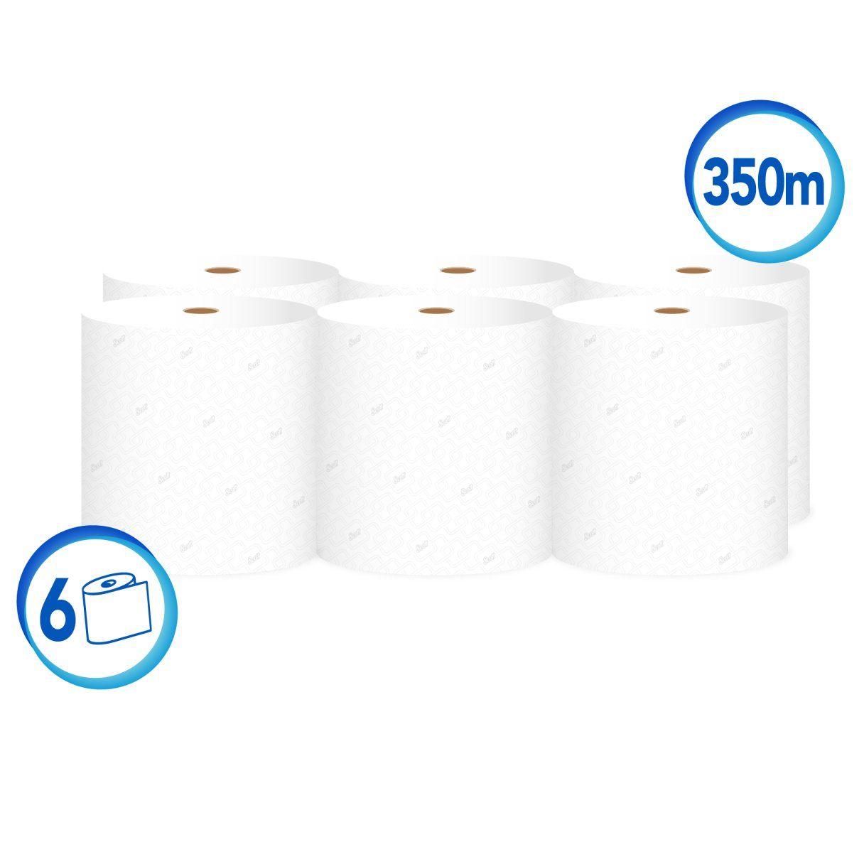 Toalla de papel Scott Jumbo 6 rollos 350 m hoja simple-1