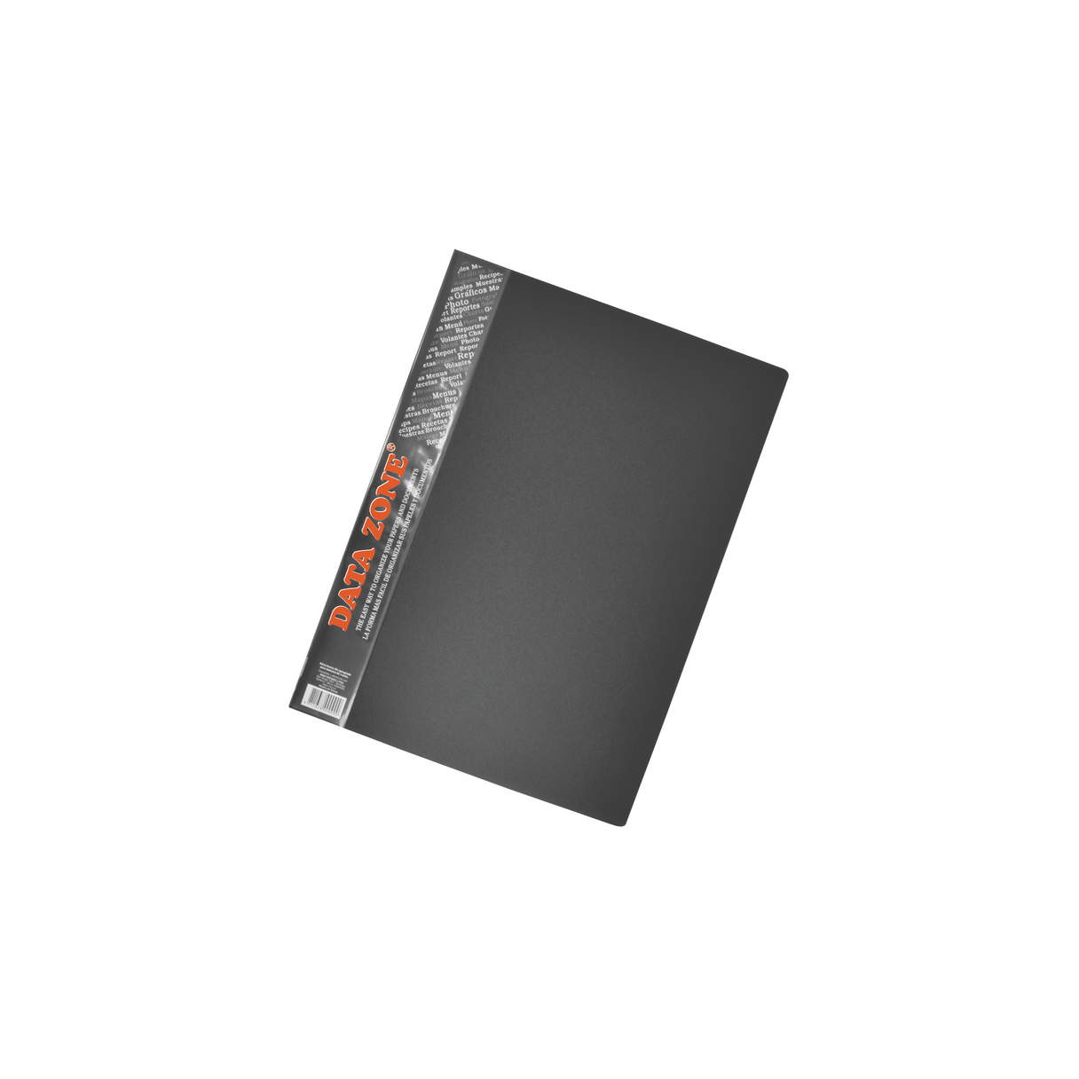 Carpeta A4 Data Zone AM-010 con 10 fundas negra-0