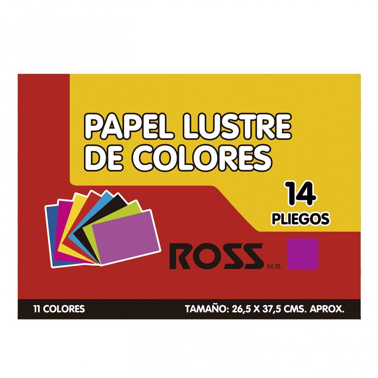 Papel lustre Ross 26,5x37,5 cm con 14 hojas-1