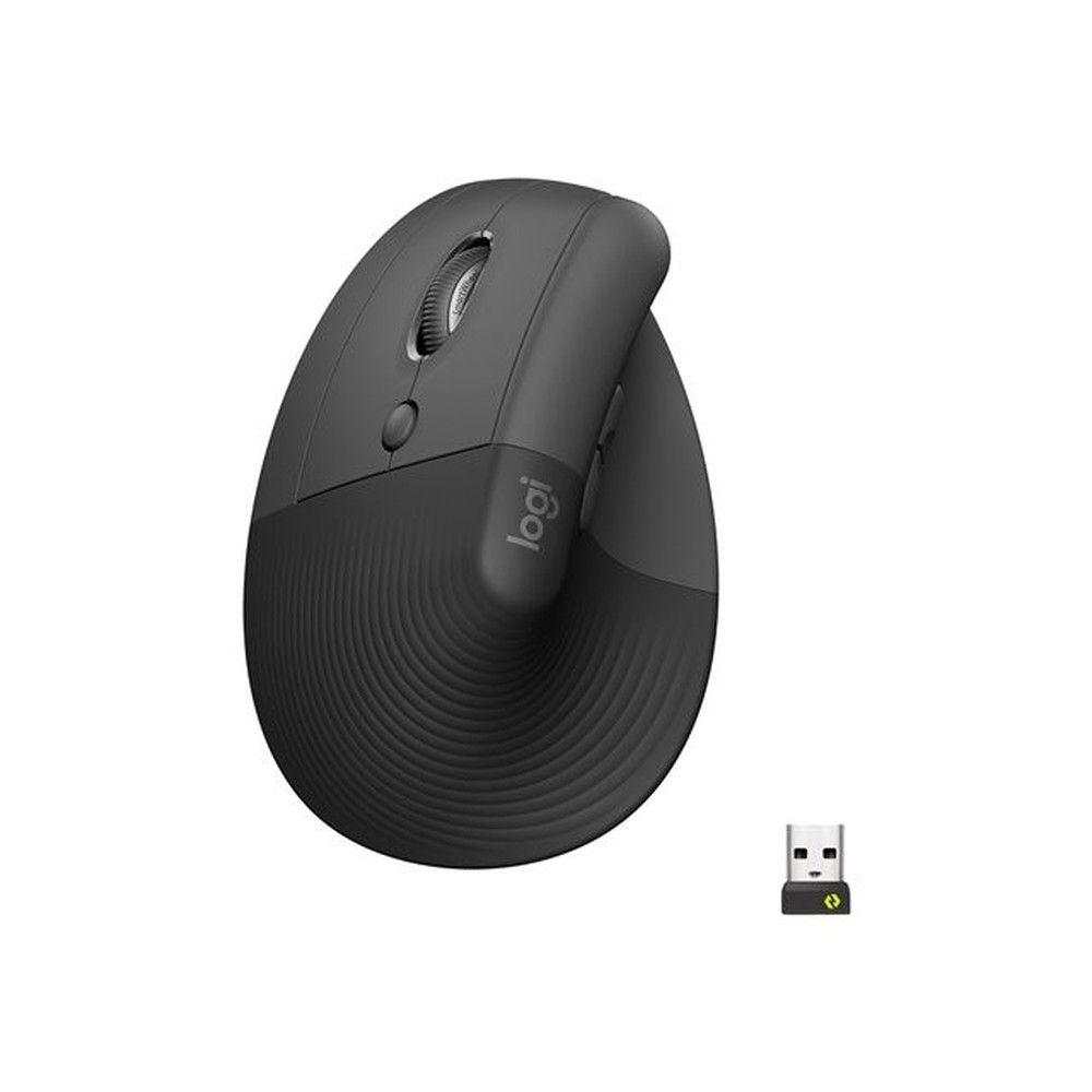 Mouse inalámbrico Logitech Lift vertical zurdo grafito-0