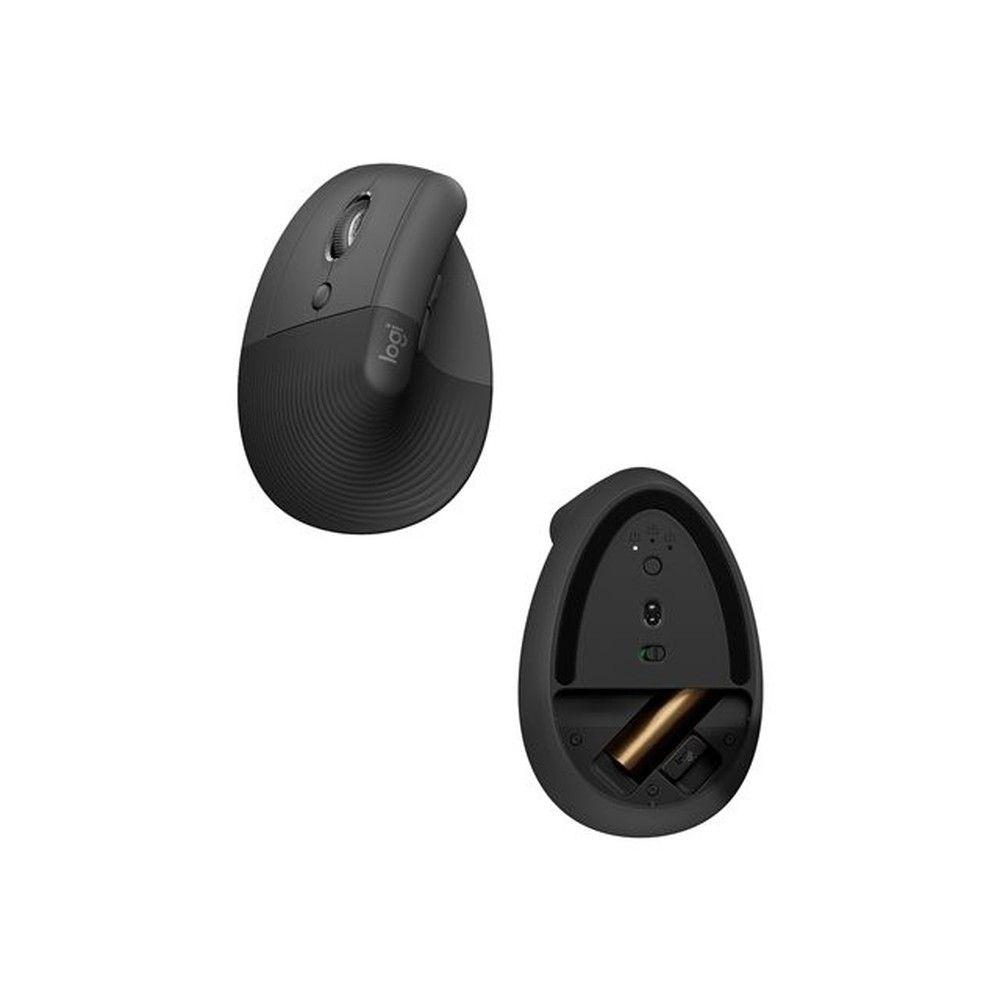 Mouse inalámbrico Logitech Lift vertical zurdo grafito-2