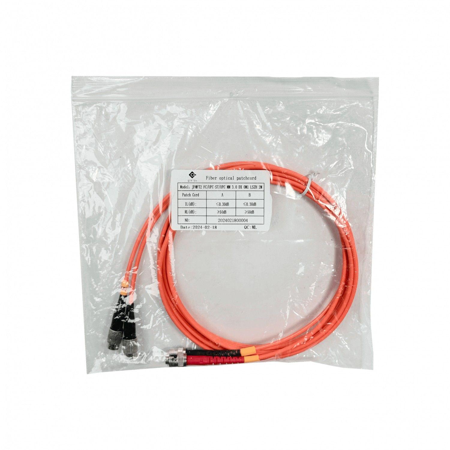 Jumper de fibra óptica OM1 Multimodo 2 m 62.5/125 um LSZH-5