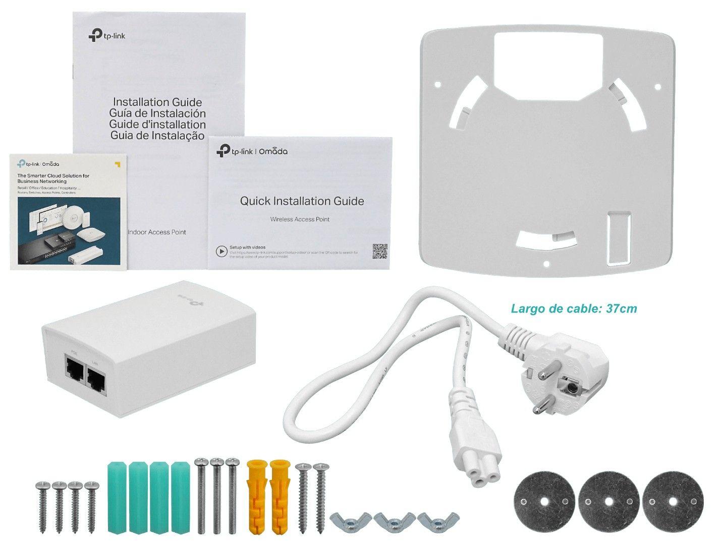 Punto de acceso TP-LINK AC1750 2,4/5 GHz 450/1300 Mbps con PoE-4