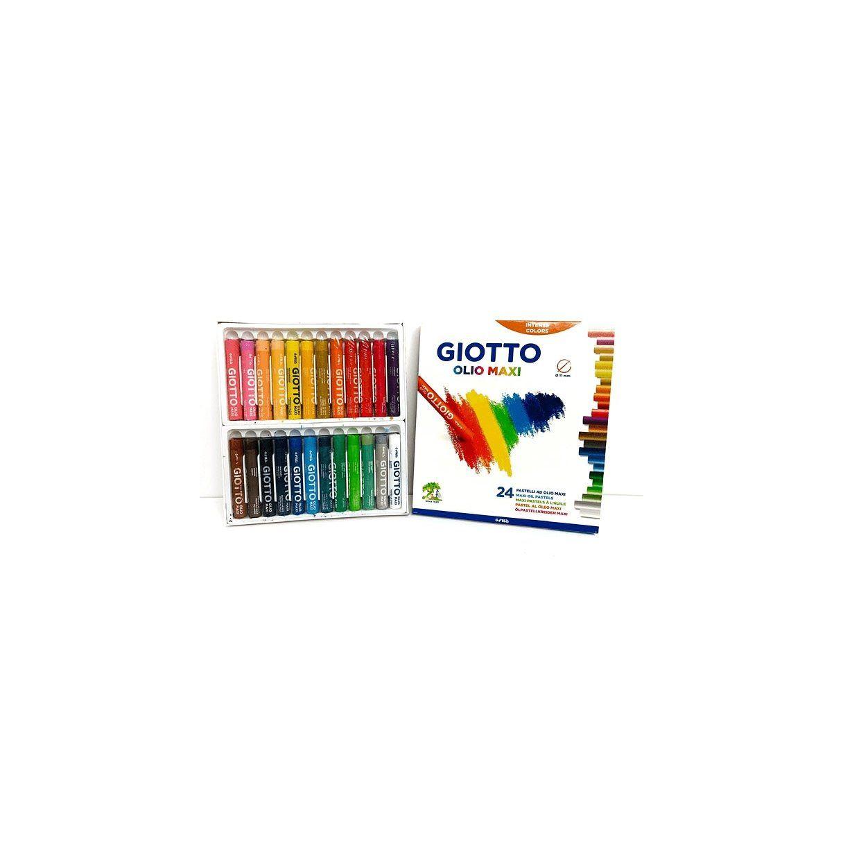 Lápiz pastel Giotto 24 colores al óleo-0