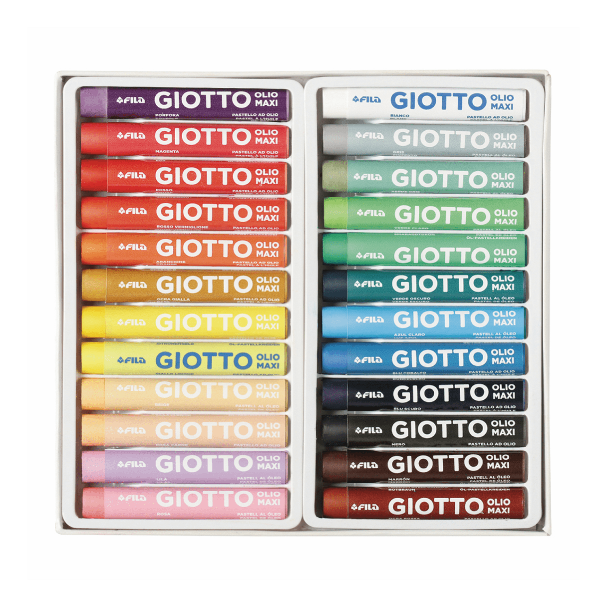Lápiz pastel Giotto 24 colores al óleo-1