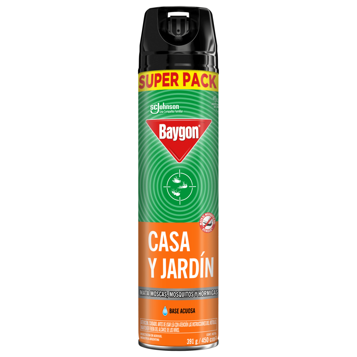 Insecticida Baygon aerosol 450 cc para casa y jardín-1