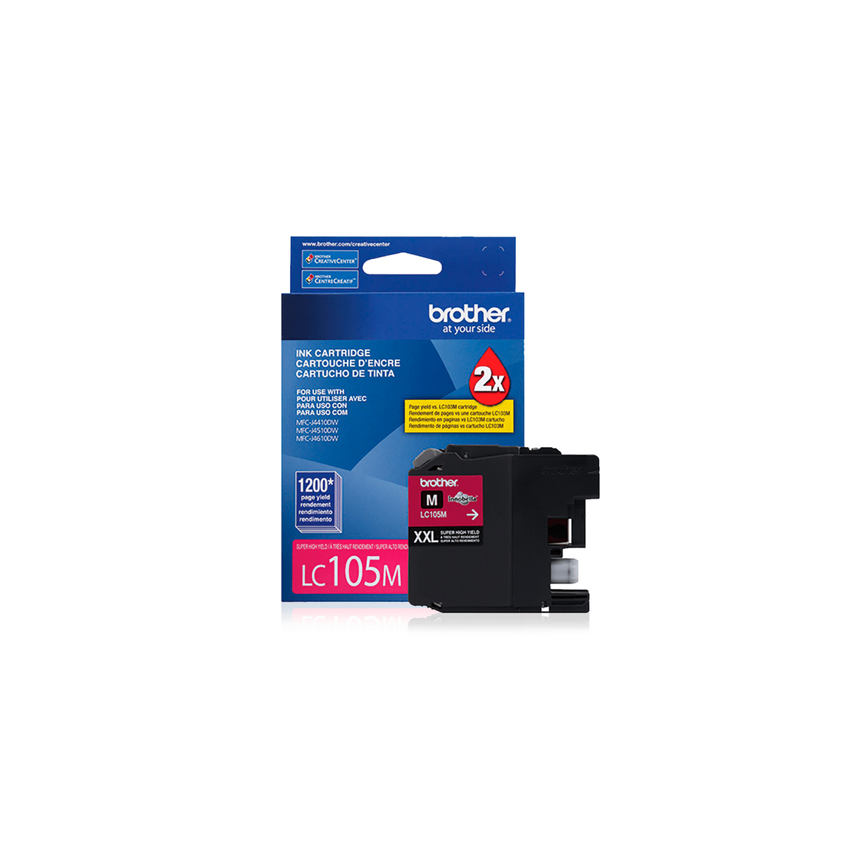 Cartucho de tinta Brother LC-105 alto rendimiento magenta-1