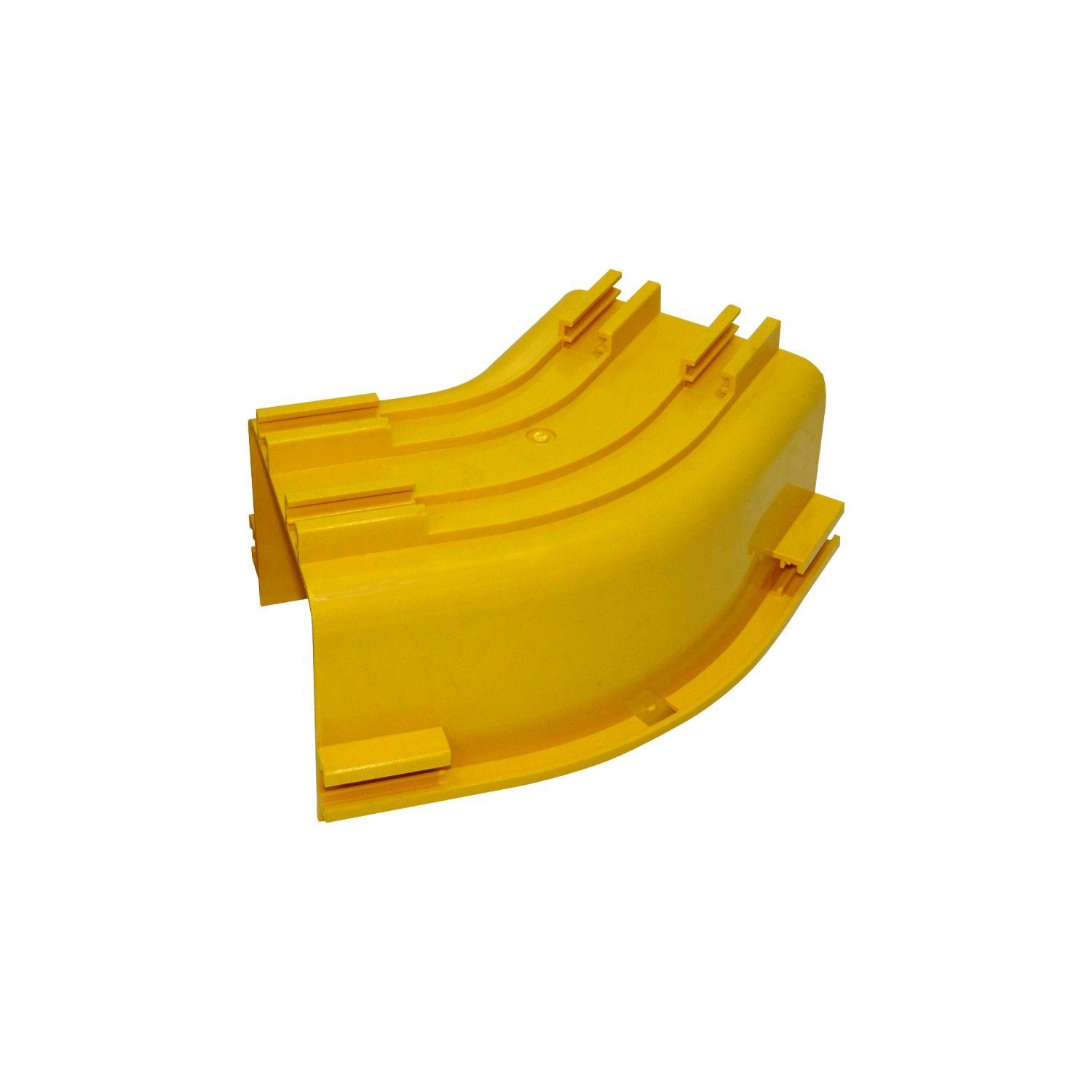 Ángulo plano 45º 120x100 mm PC+ABS LSZH macho amarillo-2