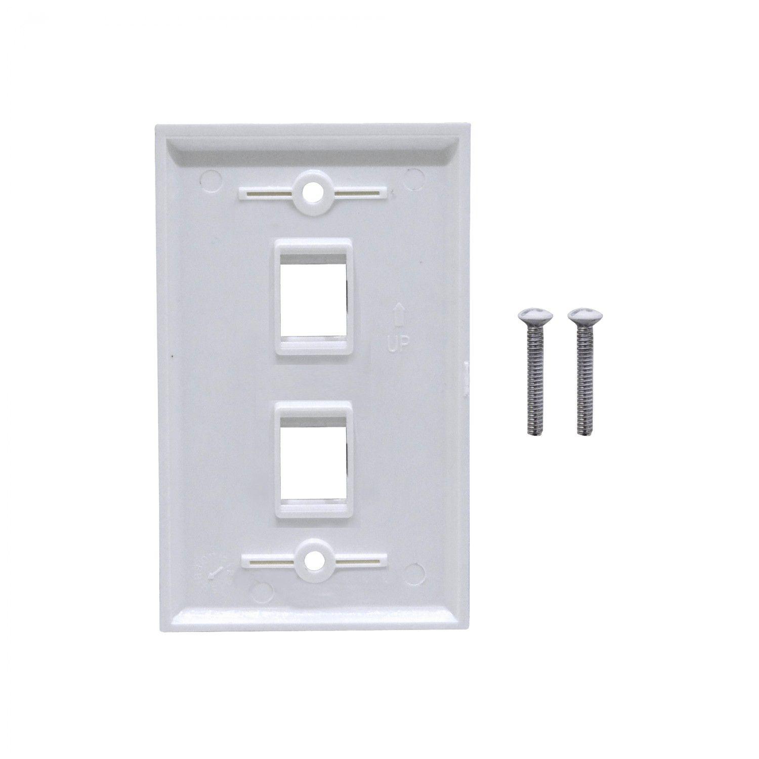 Faceplate Keystone Blanco 70x114 mm vertical-2
