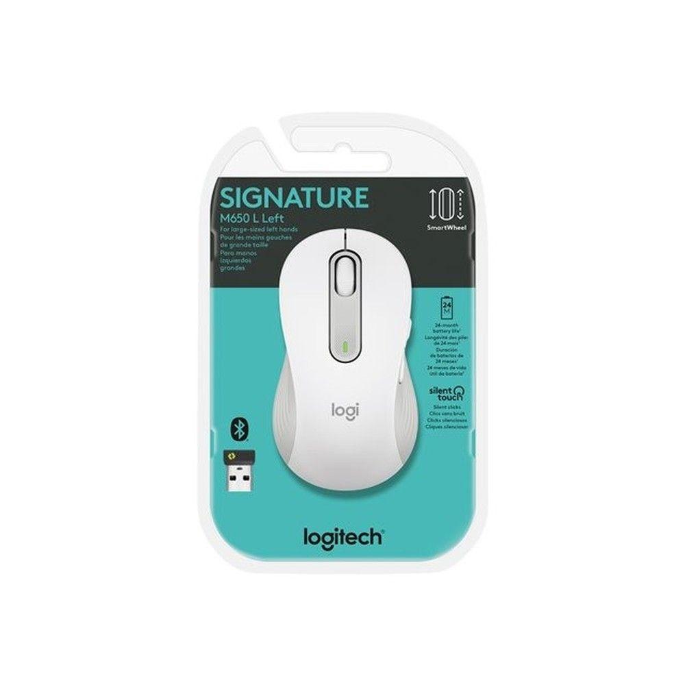Mouse inalámbrico Logitech Signature M650 2.4 GHz blanco-5