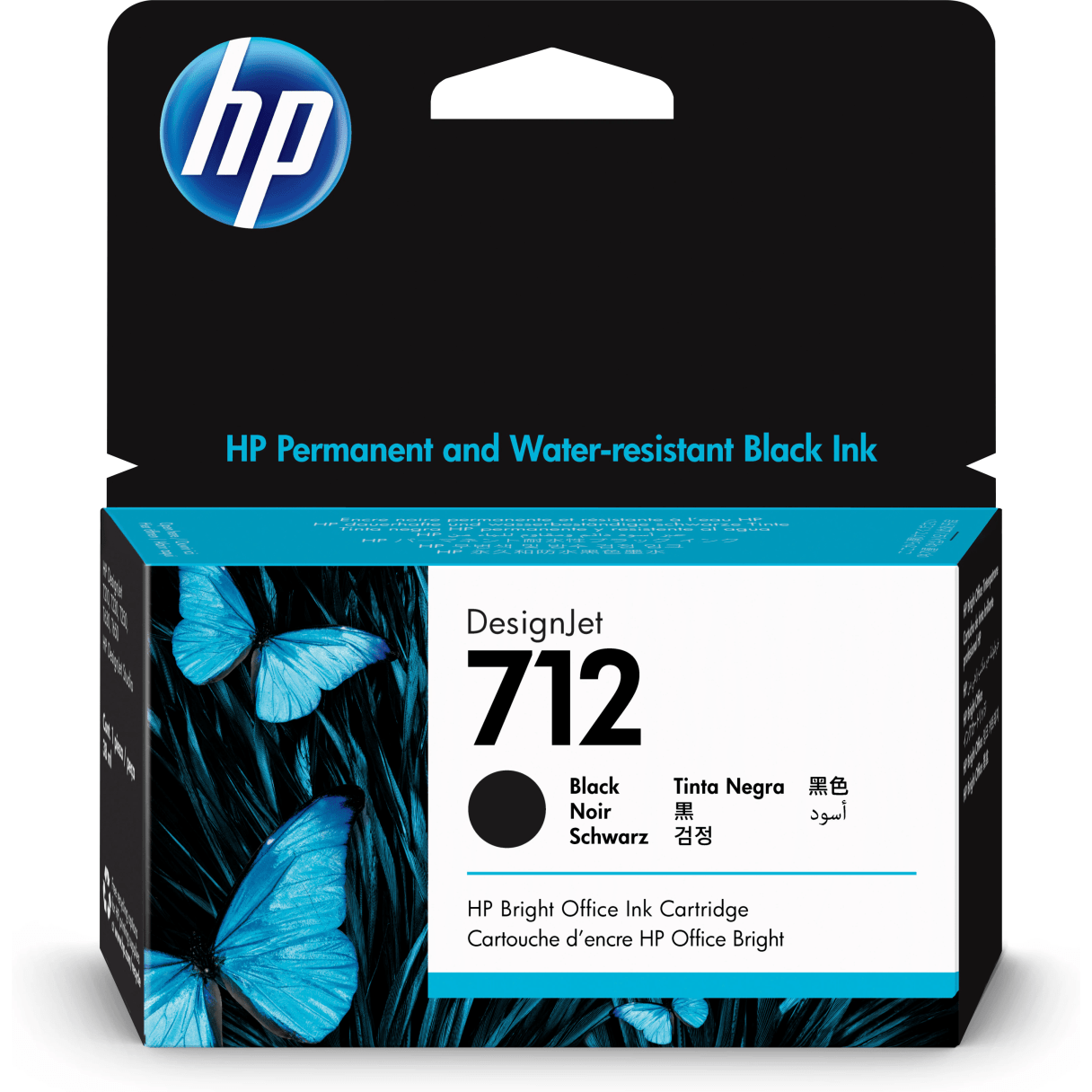 Cartucho de tinta HP 712 negro original-1