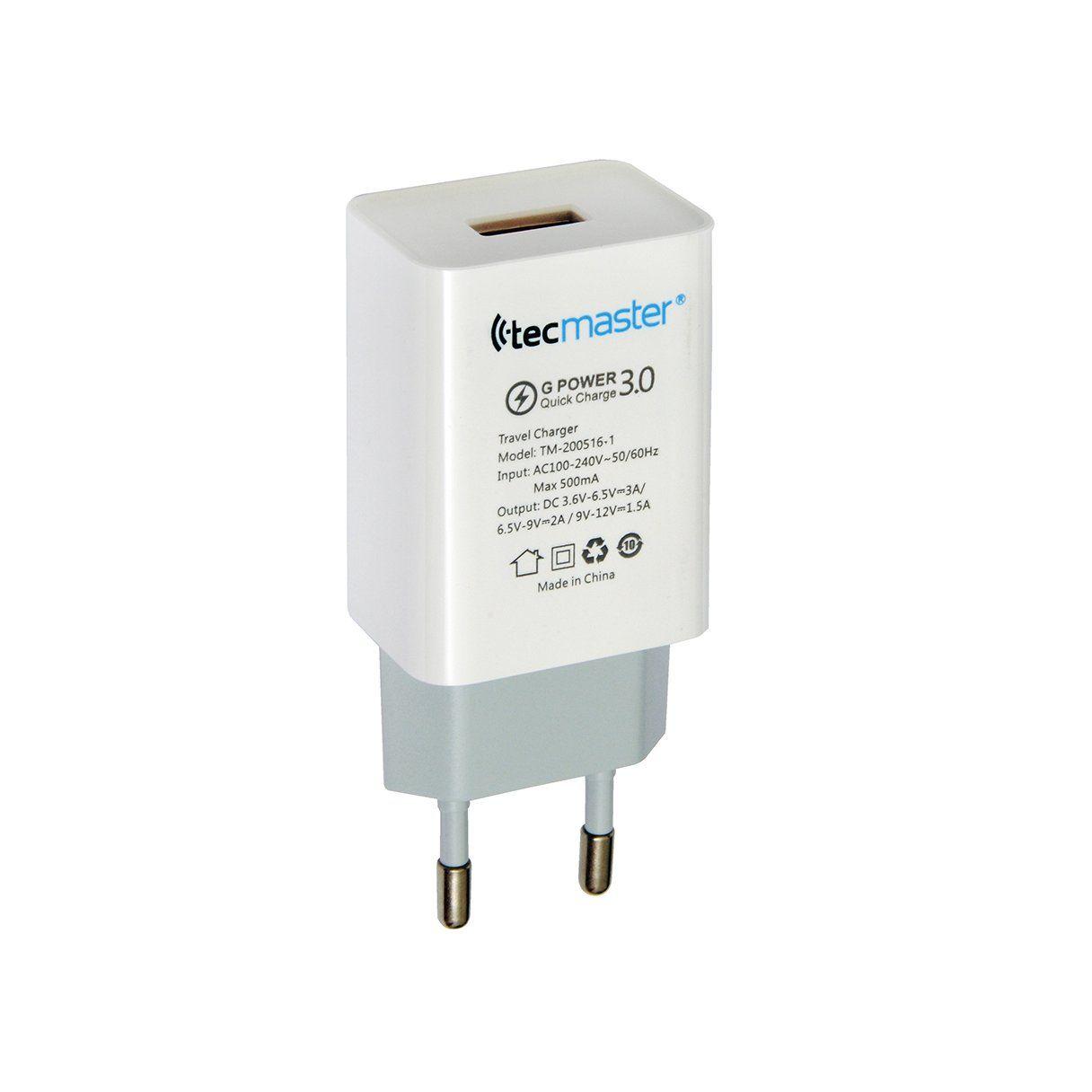 Cargador de pared Tecmaster rápido con puerto USB tipo C-2