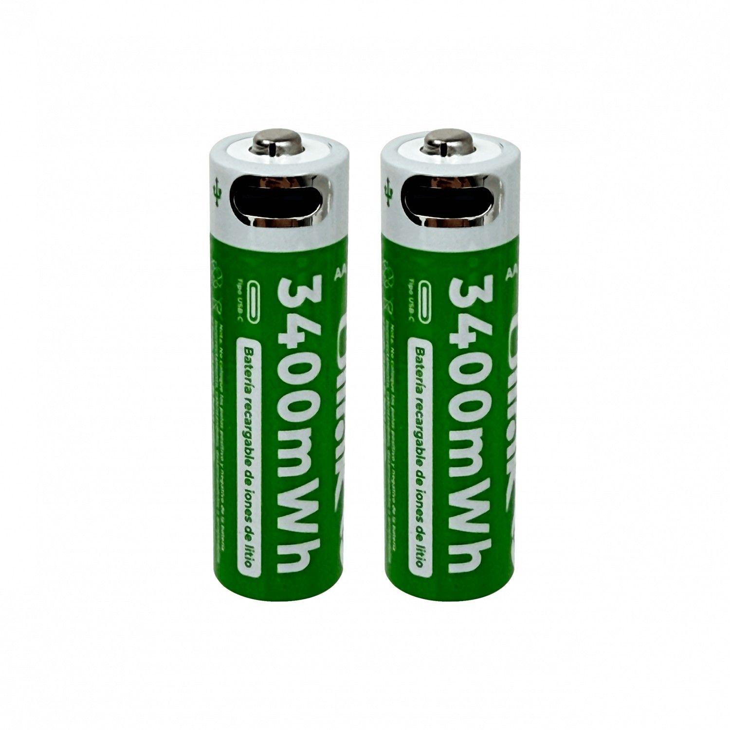 Batería recargable Ulink AA 3400 Wh USB-C 1,5 V Li-ion-0