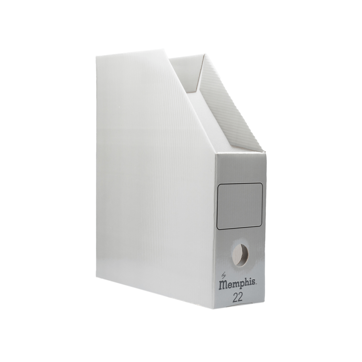 Caja revistera Memphis Oficio N° 22 gris-0