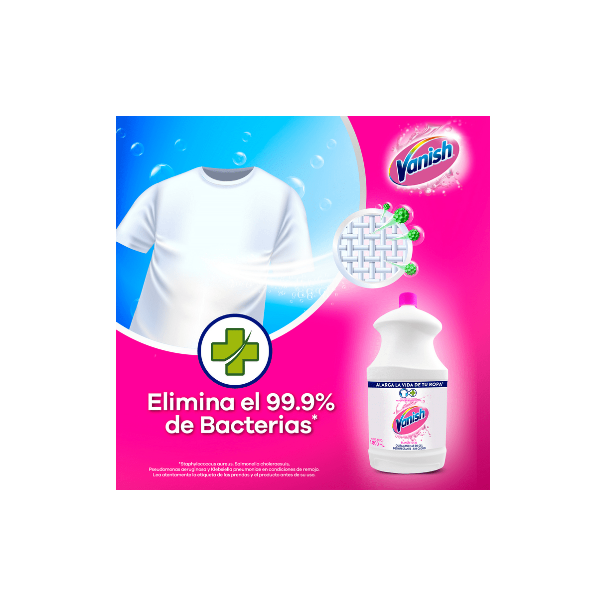 Limpiador Vanish quita manchas 3,7 L para ropa blanca-2