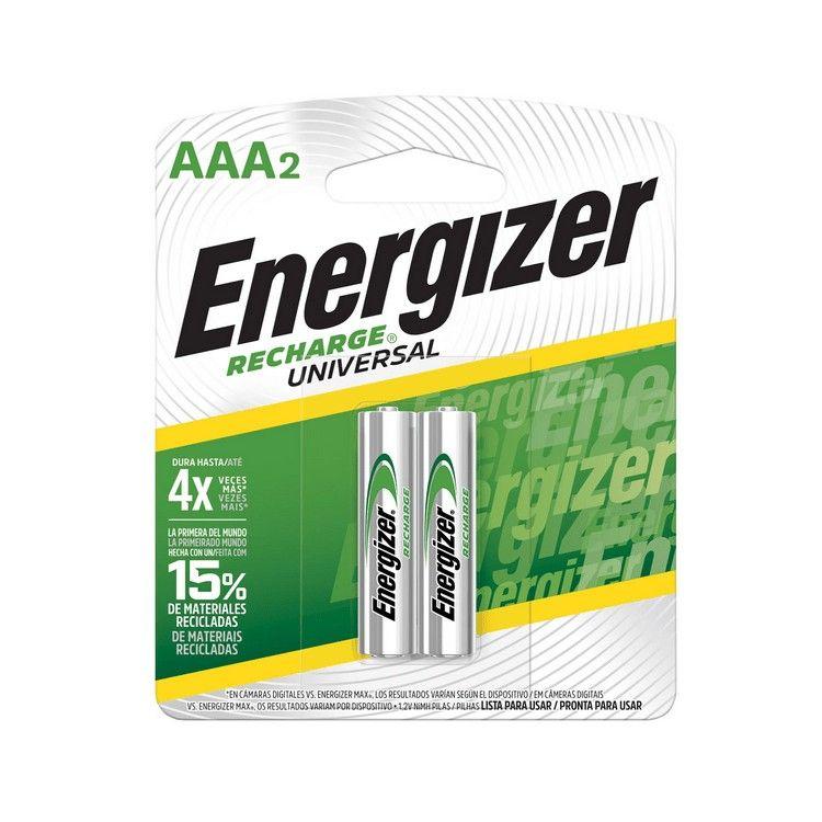 Baterías recargables Energizer AAA 2 unidades-0