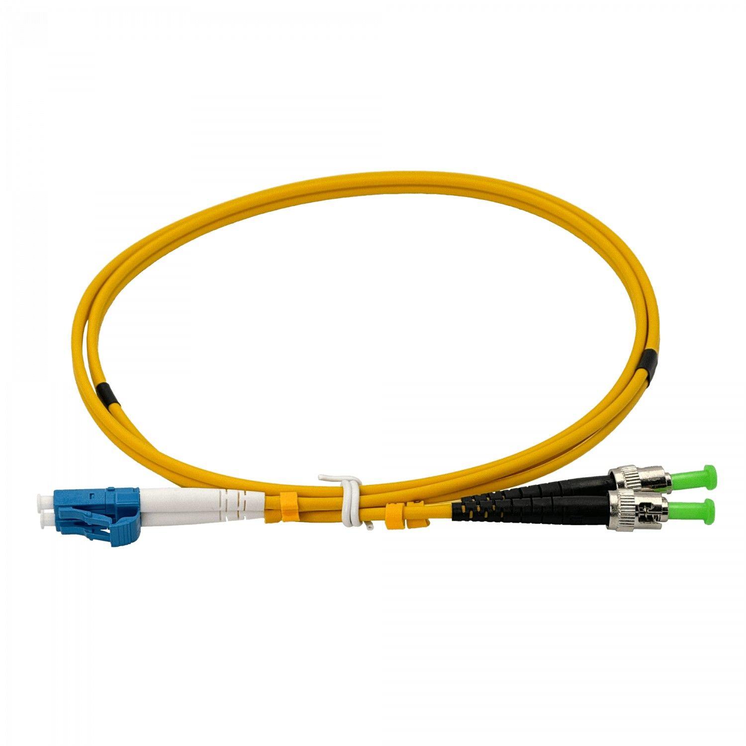 Cable de fibra óptica LC/UPC-ST/APC Monomodo 1 m Duplex 9/125 um 3 mm-2
