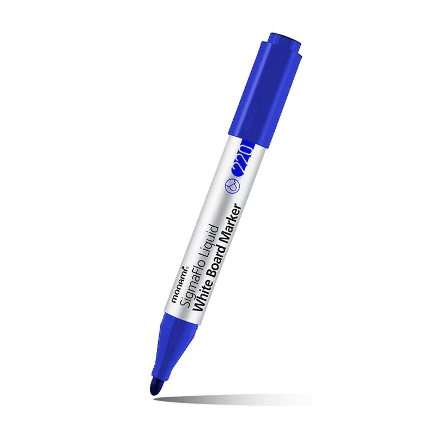 Plumón de pizarra Monami SigmaFlo Liquid 220 2 mm azul-0