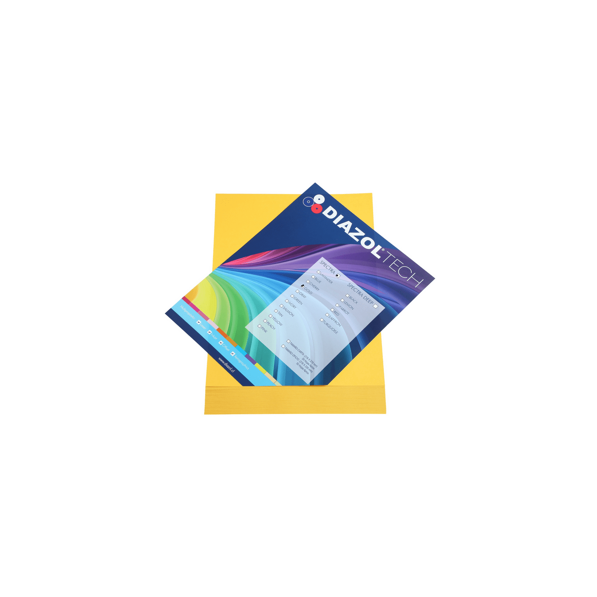 Papel fotocopia Diazol carta 50 hojas 75 gramos color oro-0