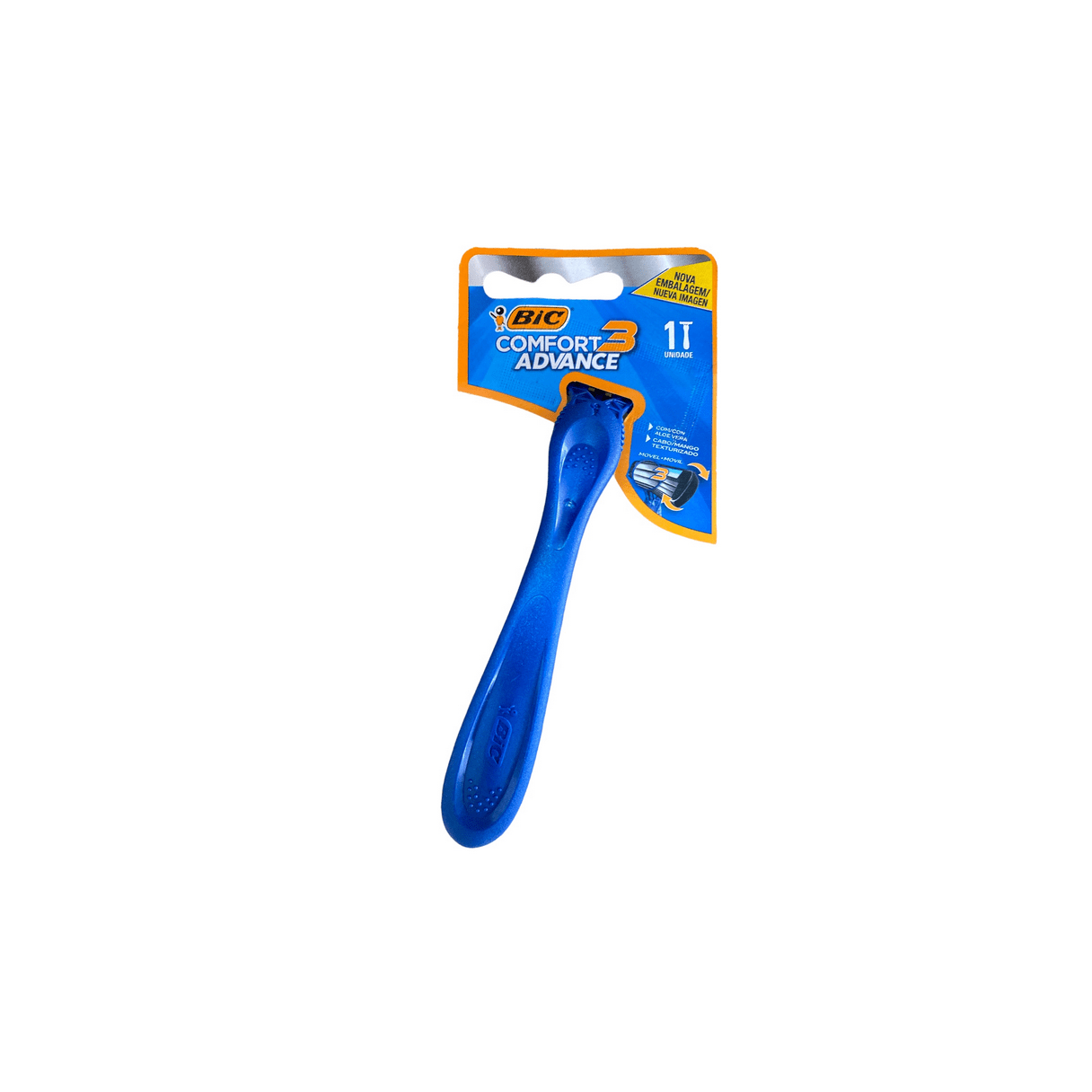 Máquina de afeitar BIC Comfort 3 triple hoja cartela de 12 unidades-1