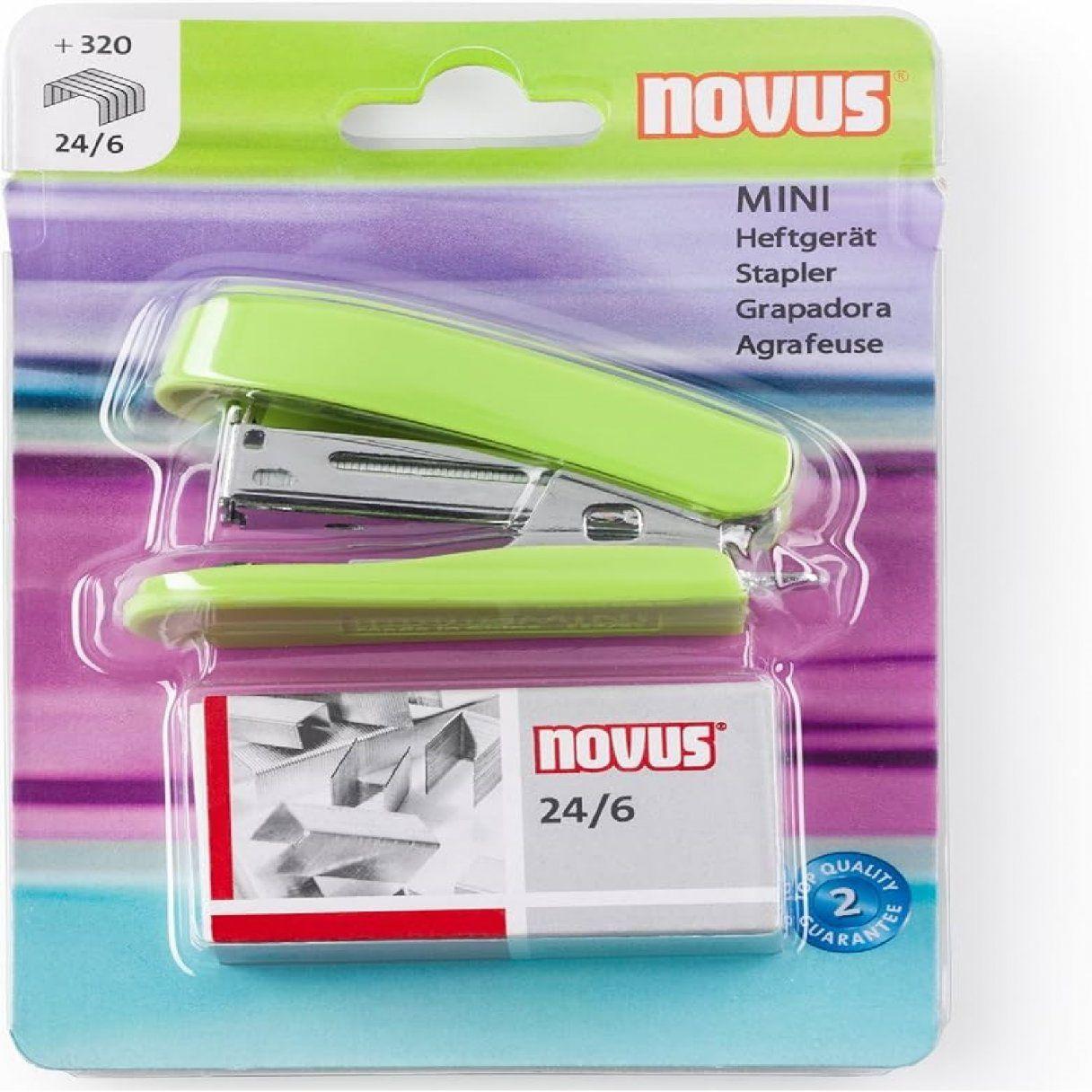 Corchetera Novus Mini 26/6 y 24/6 verde-3