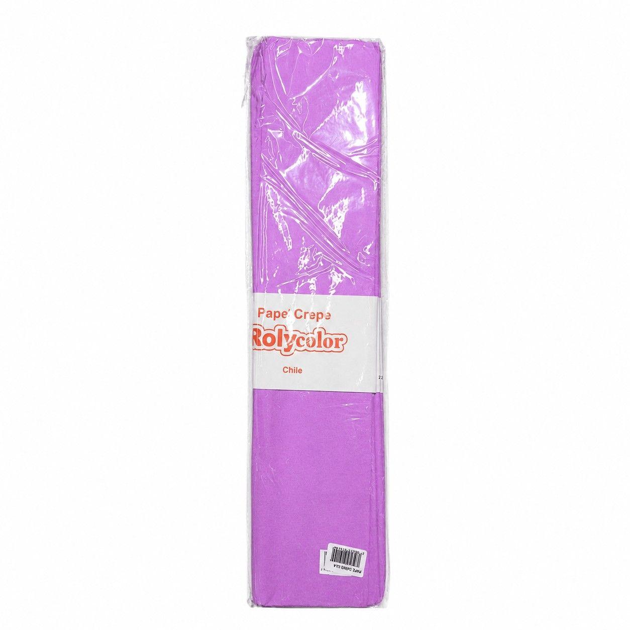 Papel crepé Roly lila 10 pliegos-0