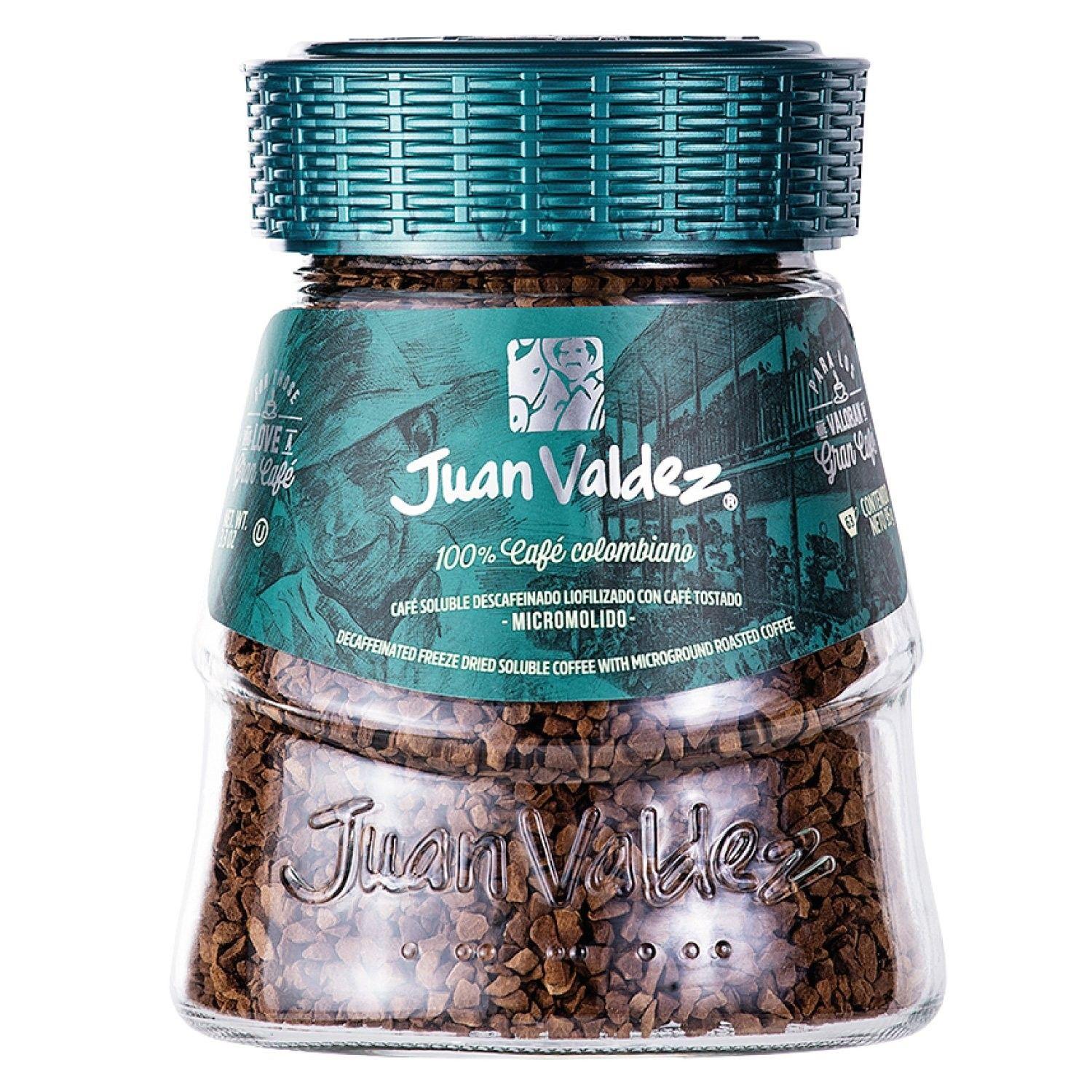 Café instantáneo liofilizado Juan Valdez descafeinado 95 g-0
