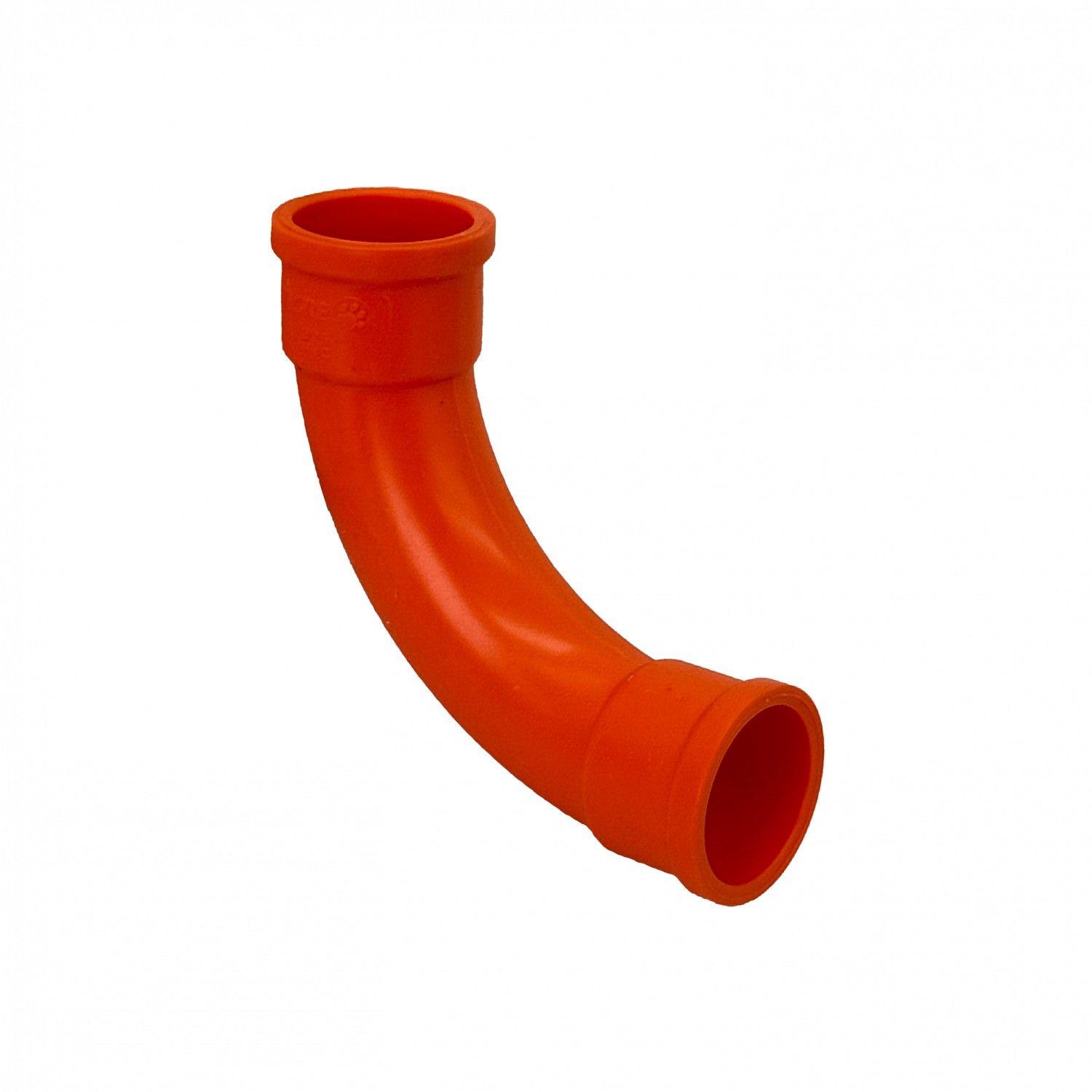 Codo PVC 25 mm para tubo naranjo con certificación SEC-0