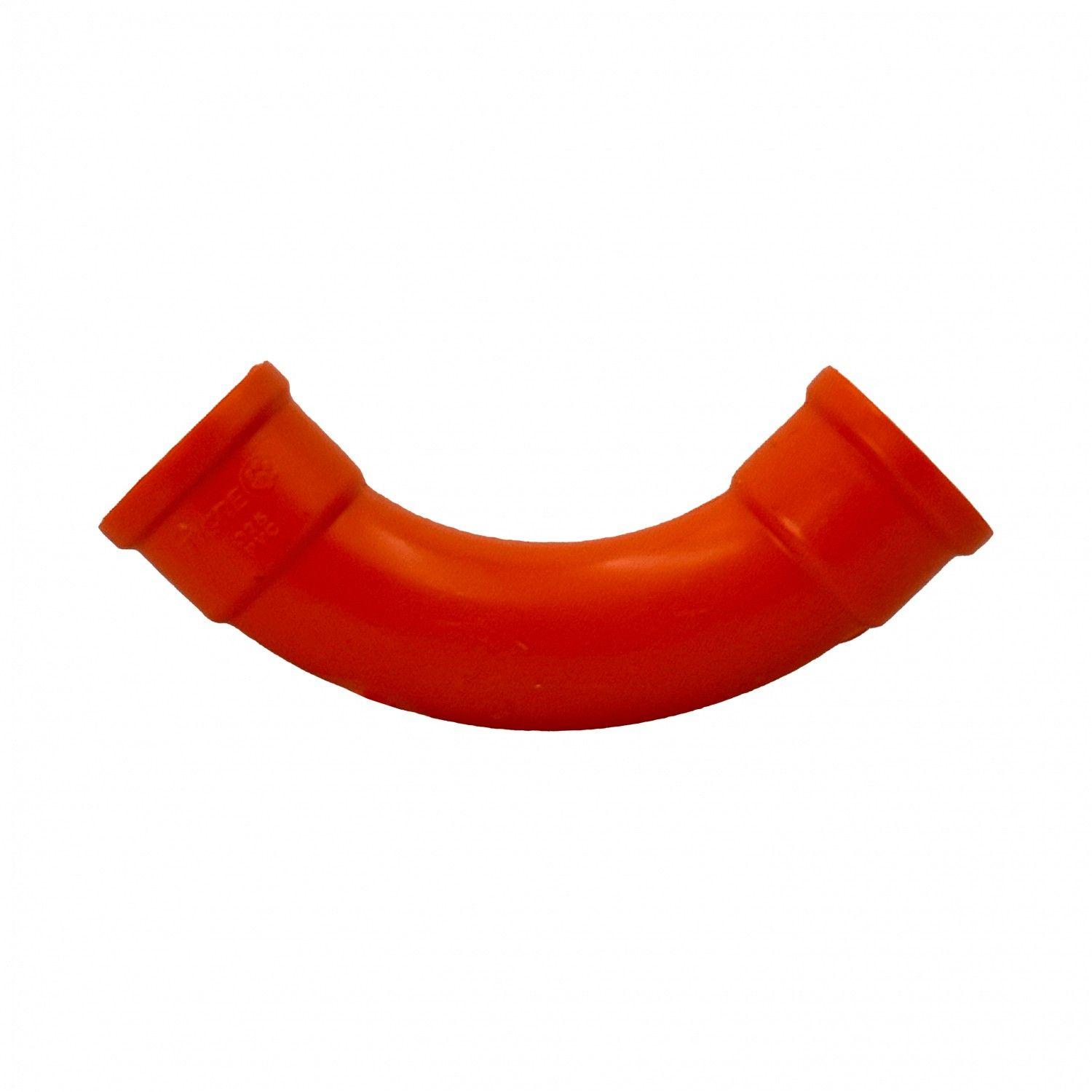Codo PVC 25 mm para tubo naranjo con certificación SEC-1