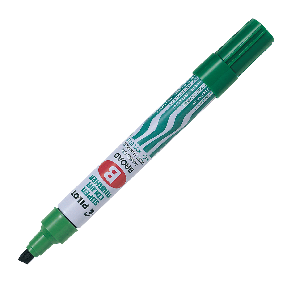 Marcador permanente Pilot Sca-B punta biselada verde-0