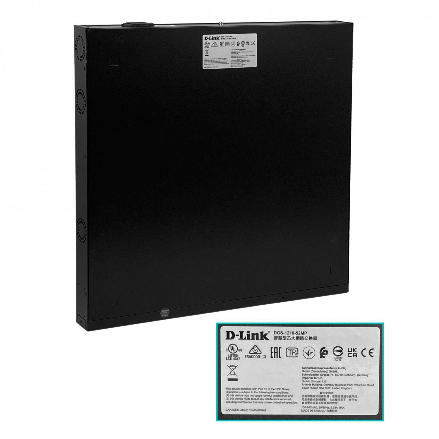 Switch D-Link 48 puertos PoE+ 4 SFP 370 W-3
